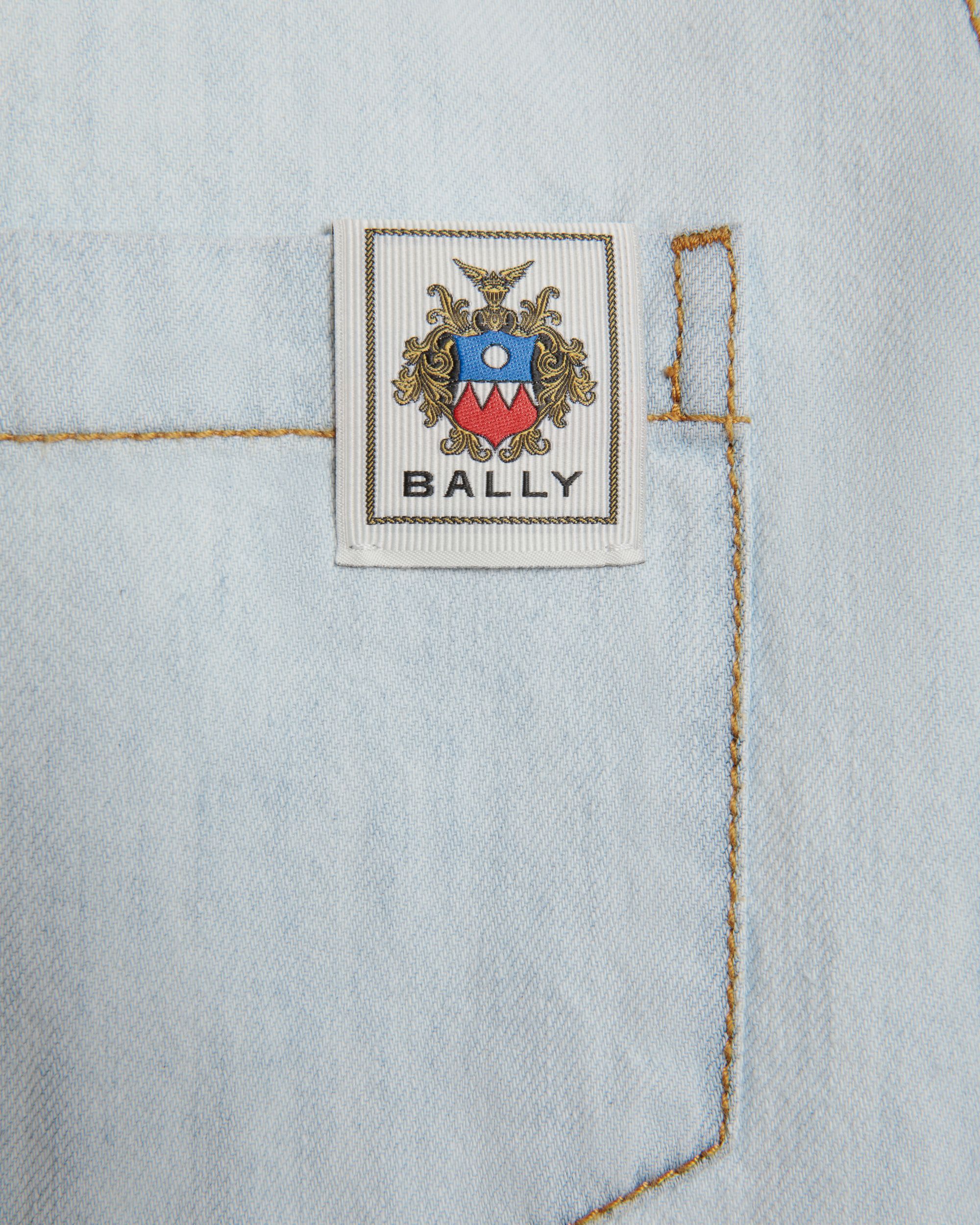 Chemise À Manches Longues En Coton Light Blue - Homme - Bally - 04