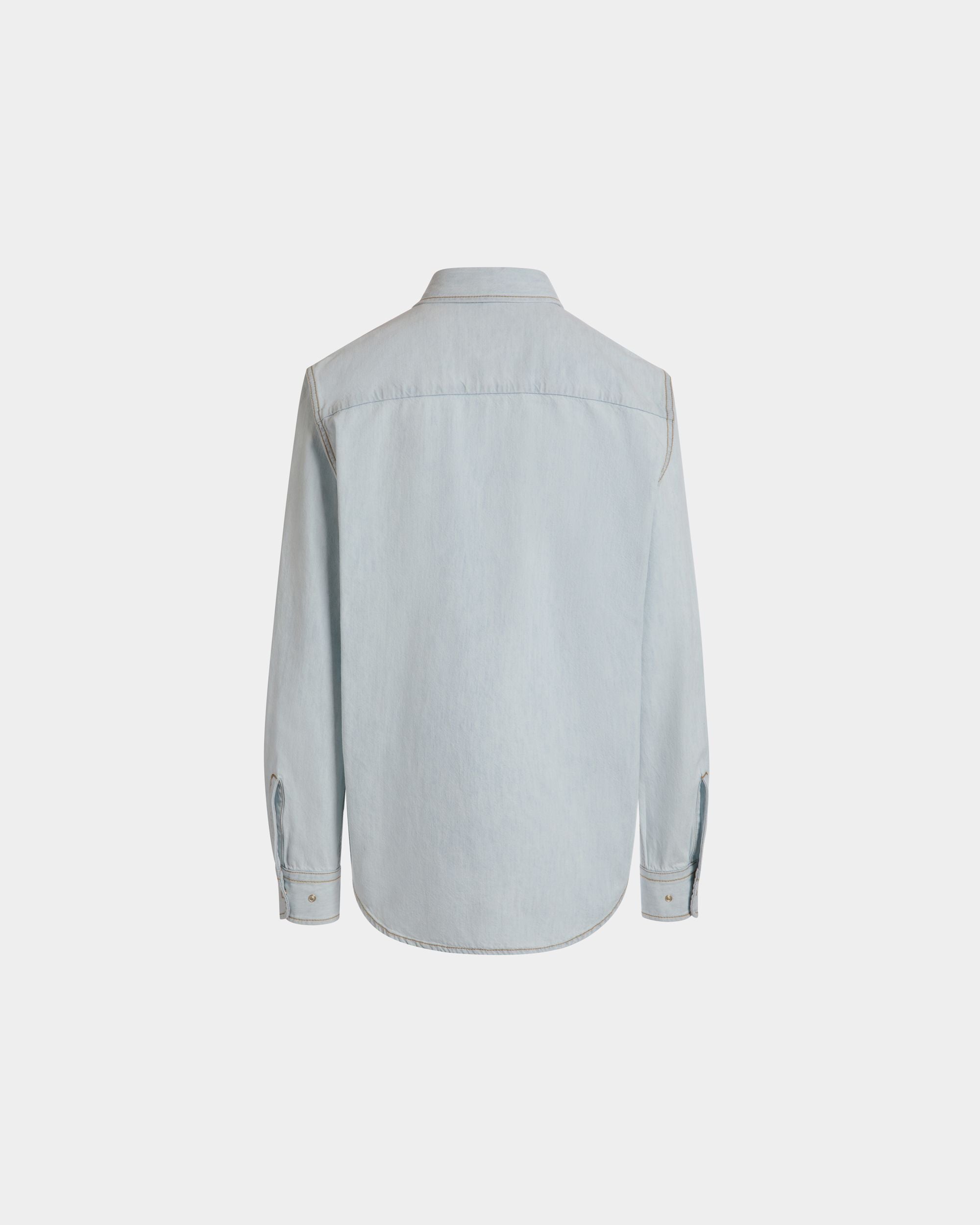 Chemise À Manches Longues En Coton Light Blue - Homme - Bally - 07
