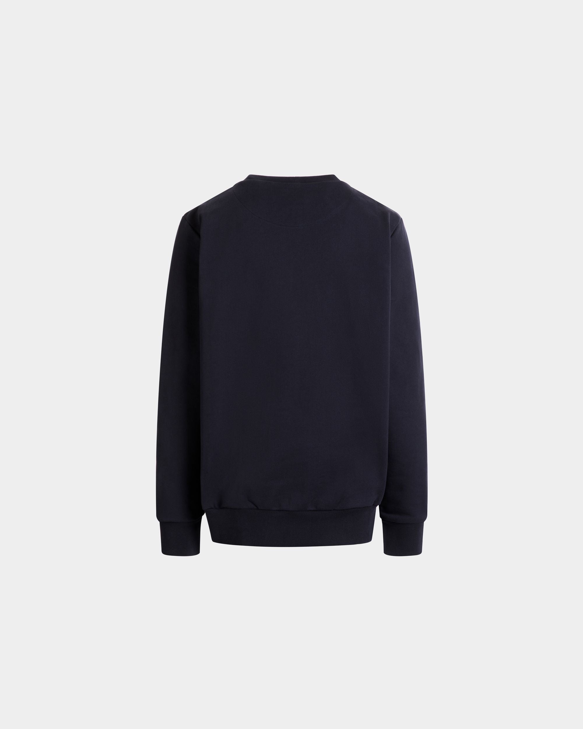 Sweat-Shirt Ras-Du-Cou En Coton Navy Blue - Homme - Bally - 07