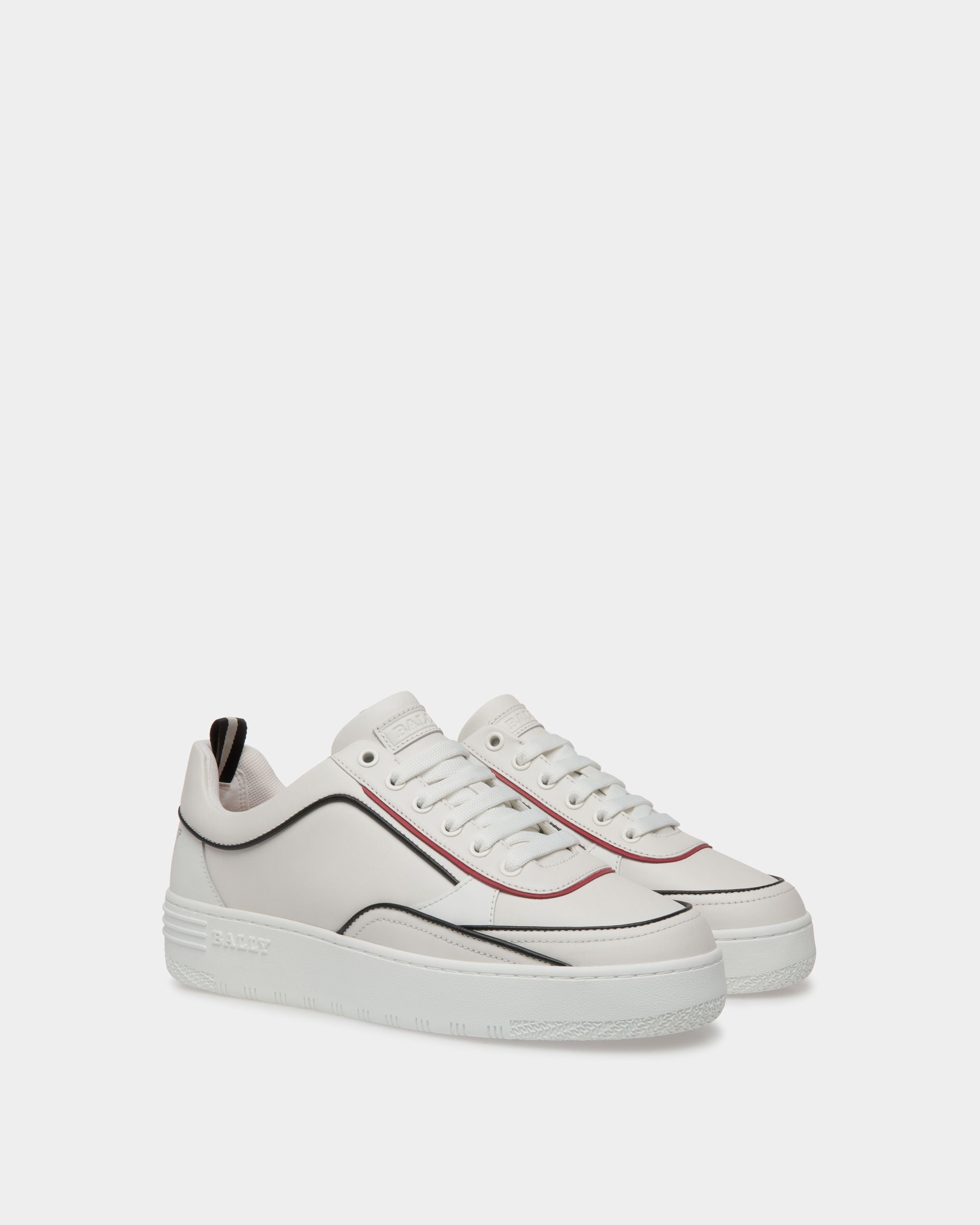 Sneaker In White Leather - Homme - Bally - 02