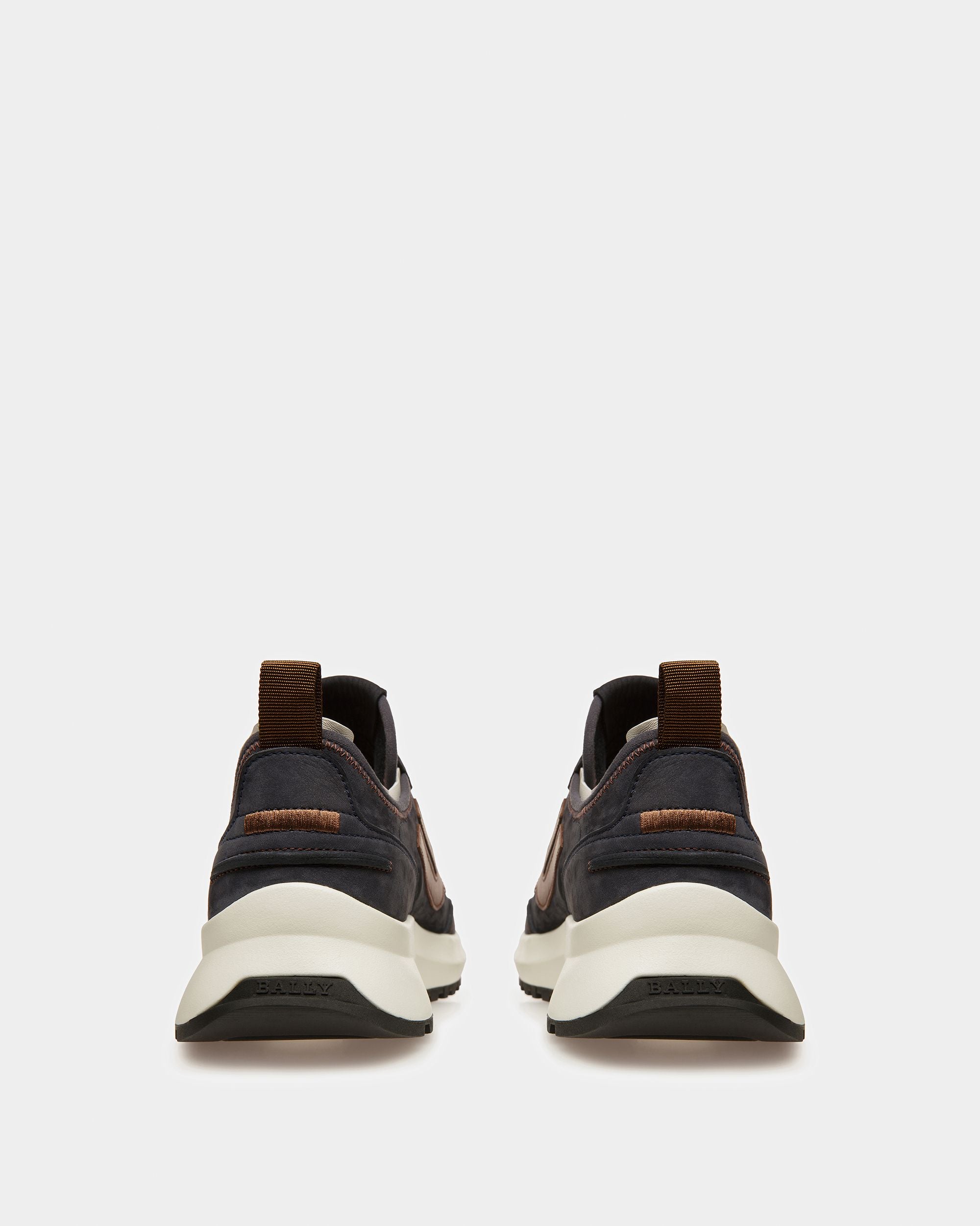 Darys Sneakers En Cuir Bleu Nuit Et Marron - Homme - Bally - 03