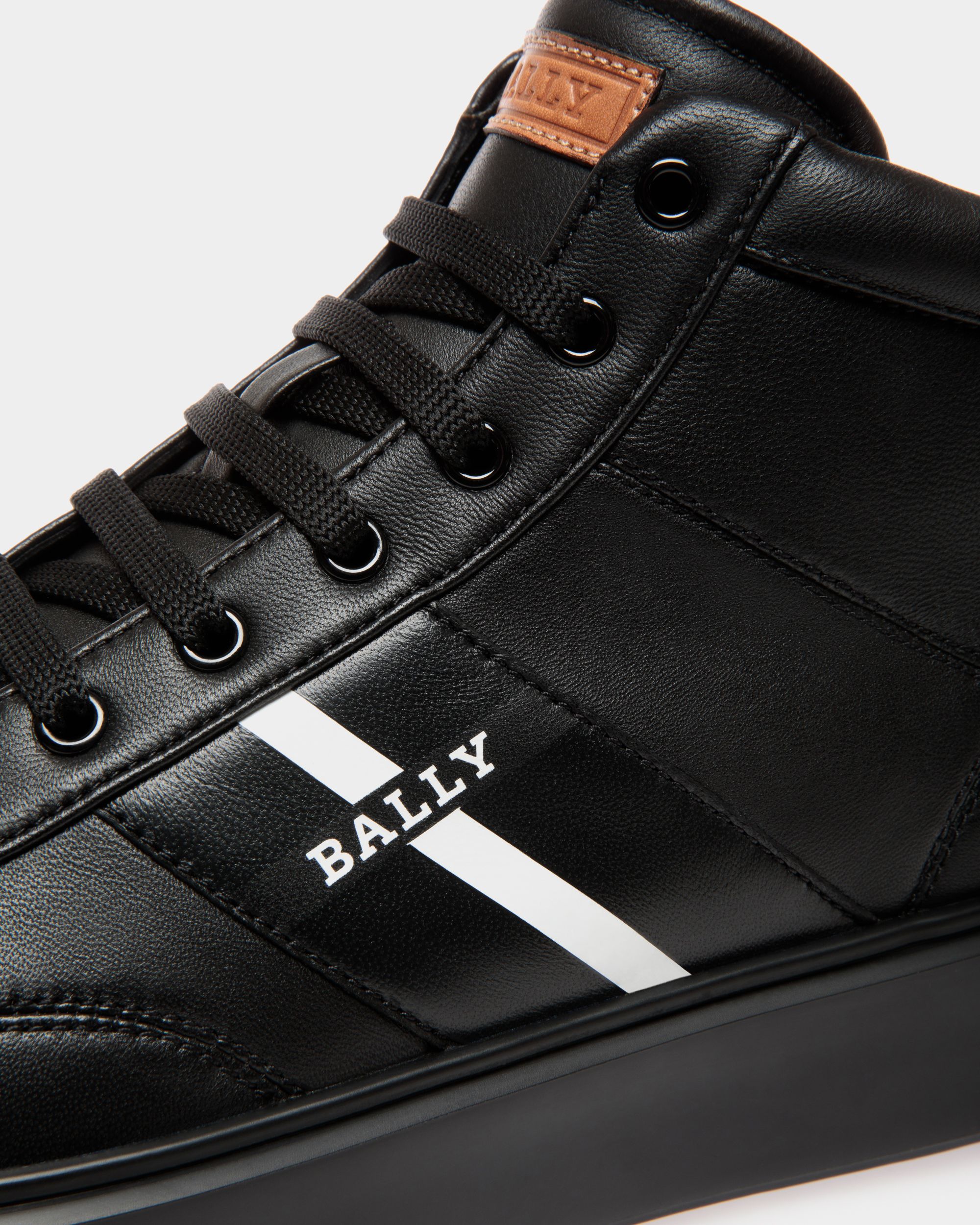 Sneaker In Black Lamb - Homme - Bally - 05