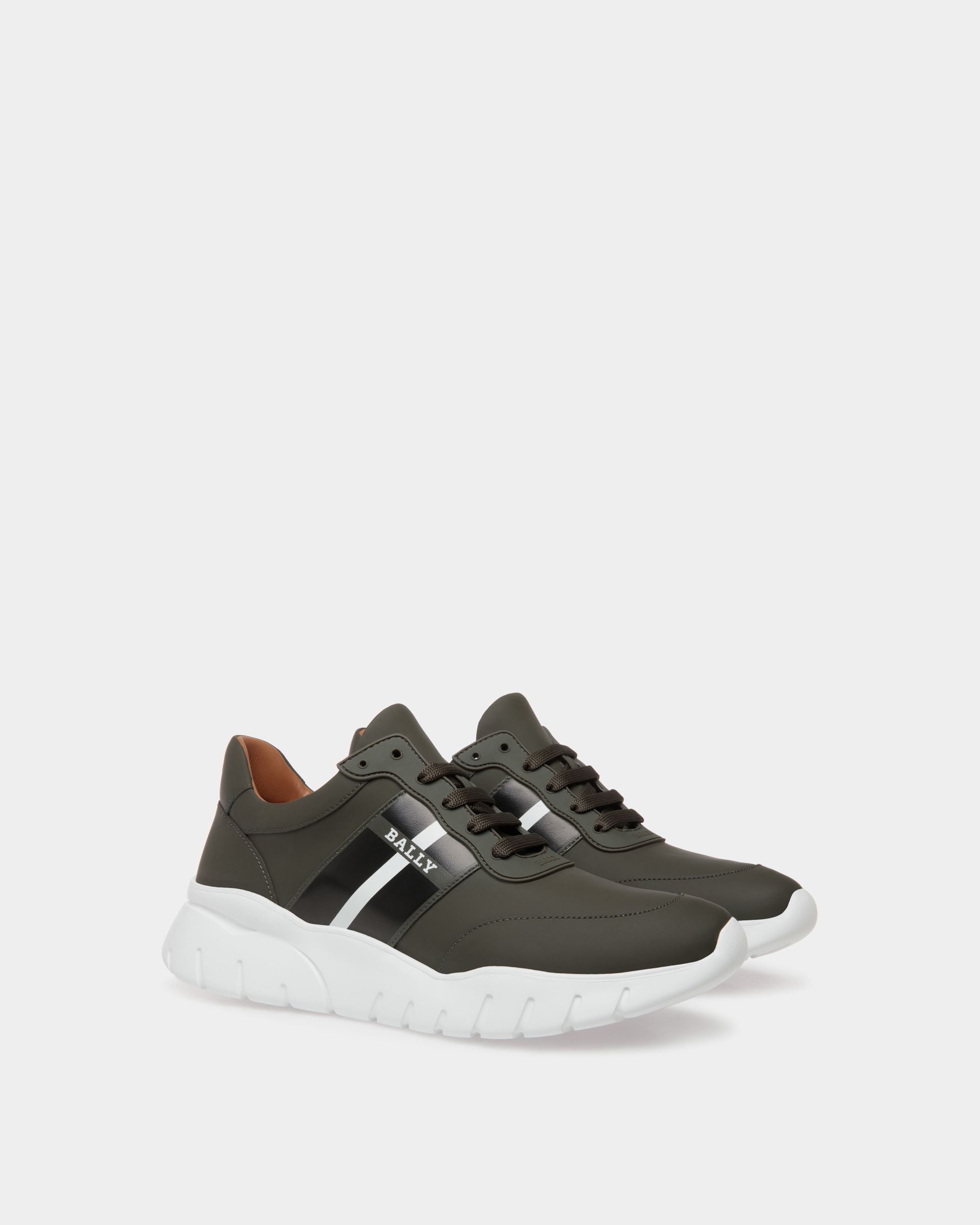 Sneaker En Cuir Vert - Homme - Bally - 02