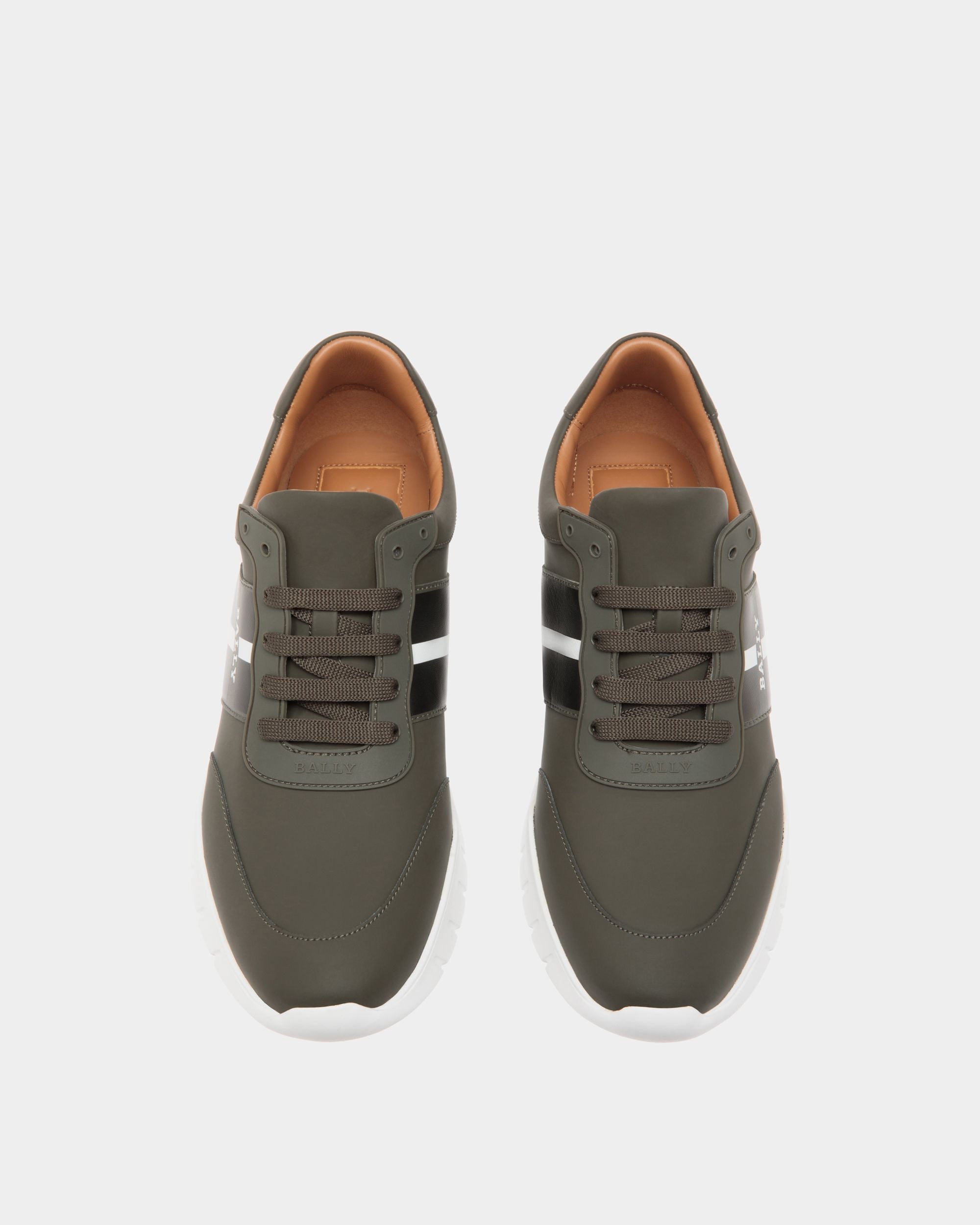 Sneaker En Cuir Vert - Homme - Bally - 04