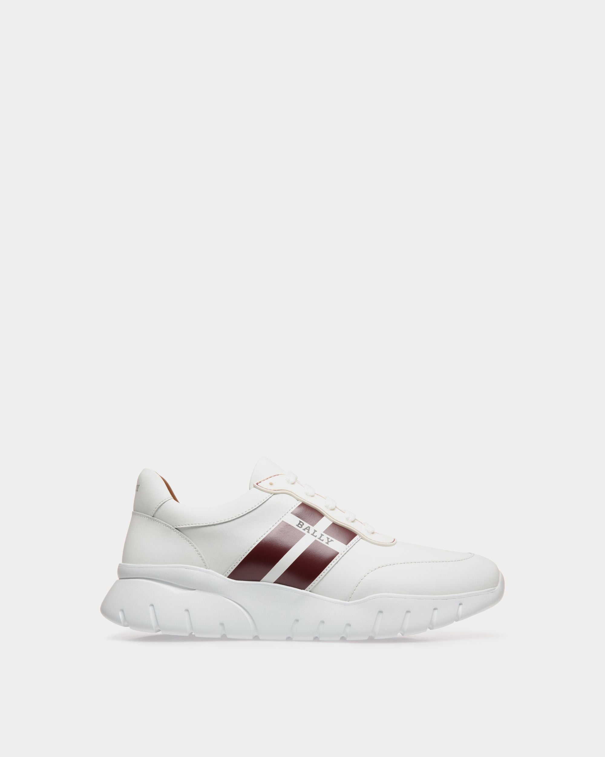 Sneaker In White  Leather - Homme - Bally - 01