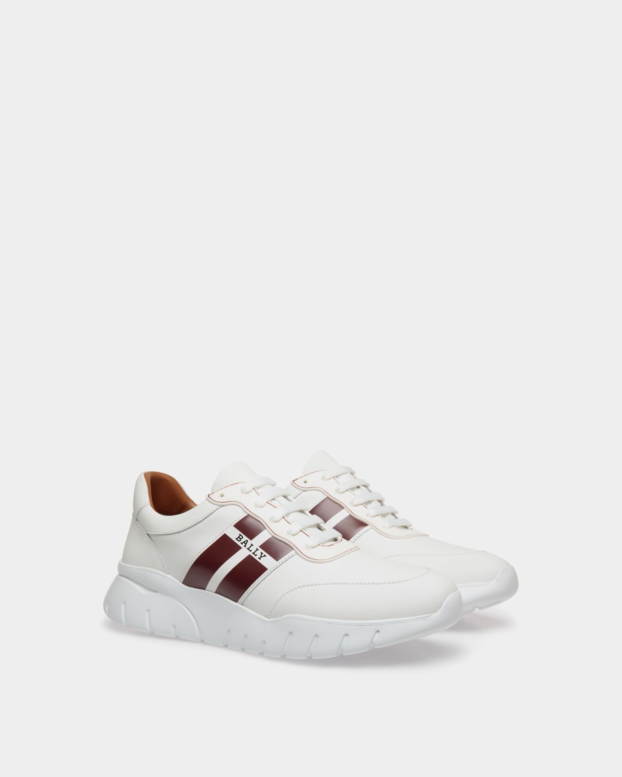 Sneaker In White  Leather - Homme - Bally - 02