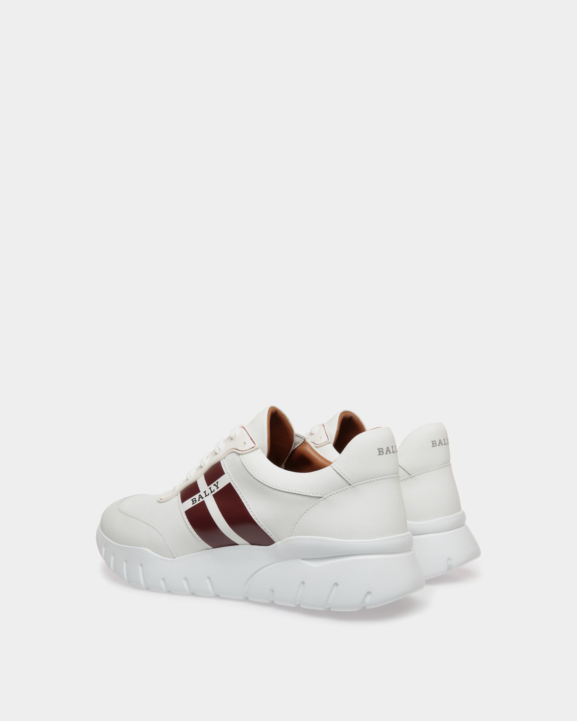 Sneaker In White  Leather - Homme - Bally - 03