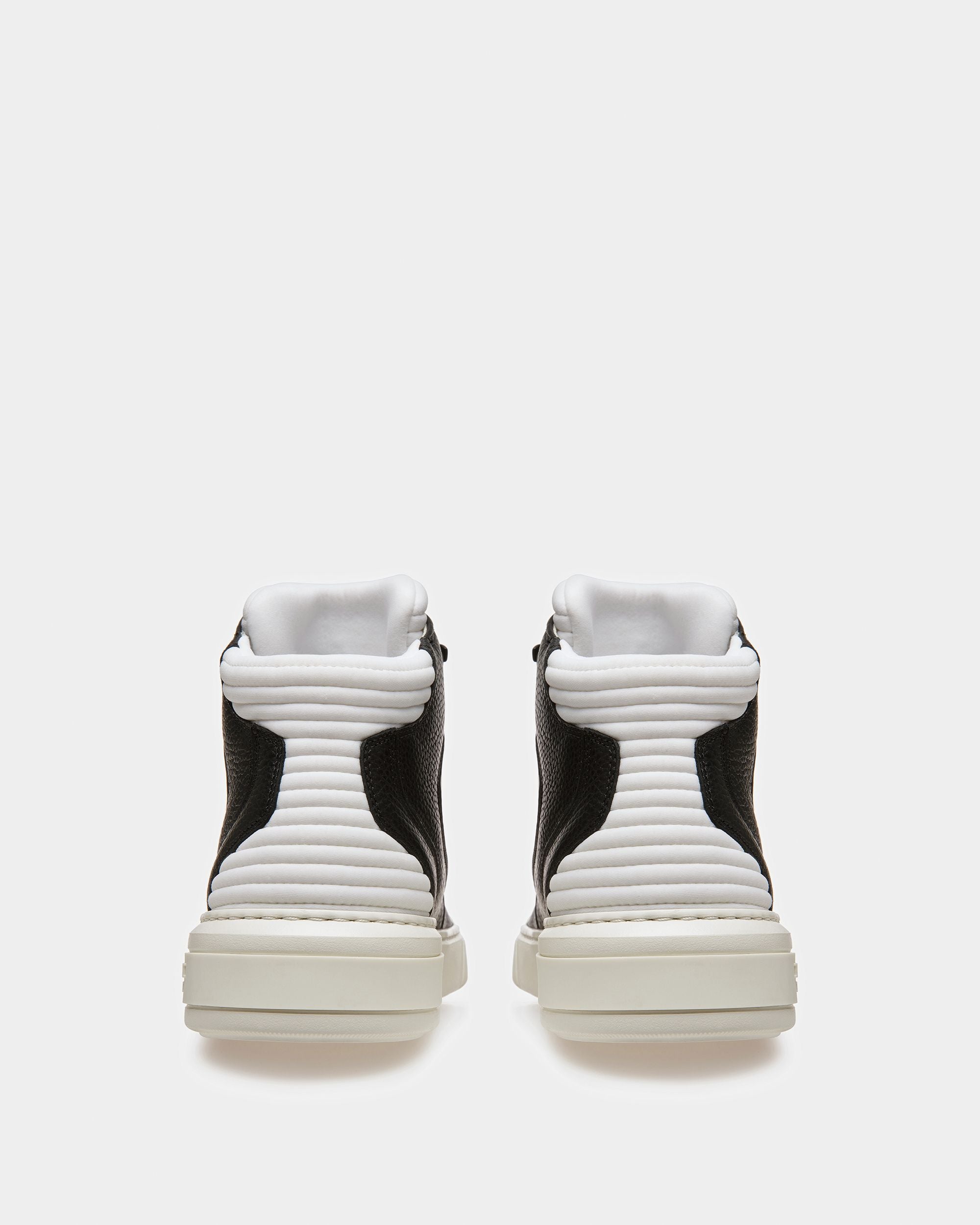 Martyn Sneakers Noires Et Blanches En Cuir Et Tissu - Homme - Bally - 04