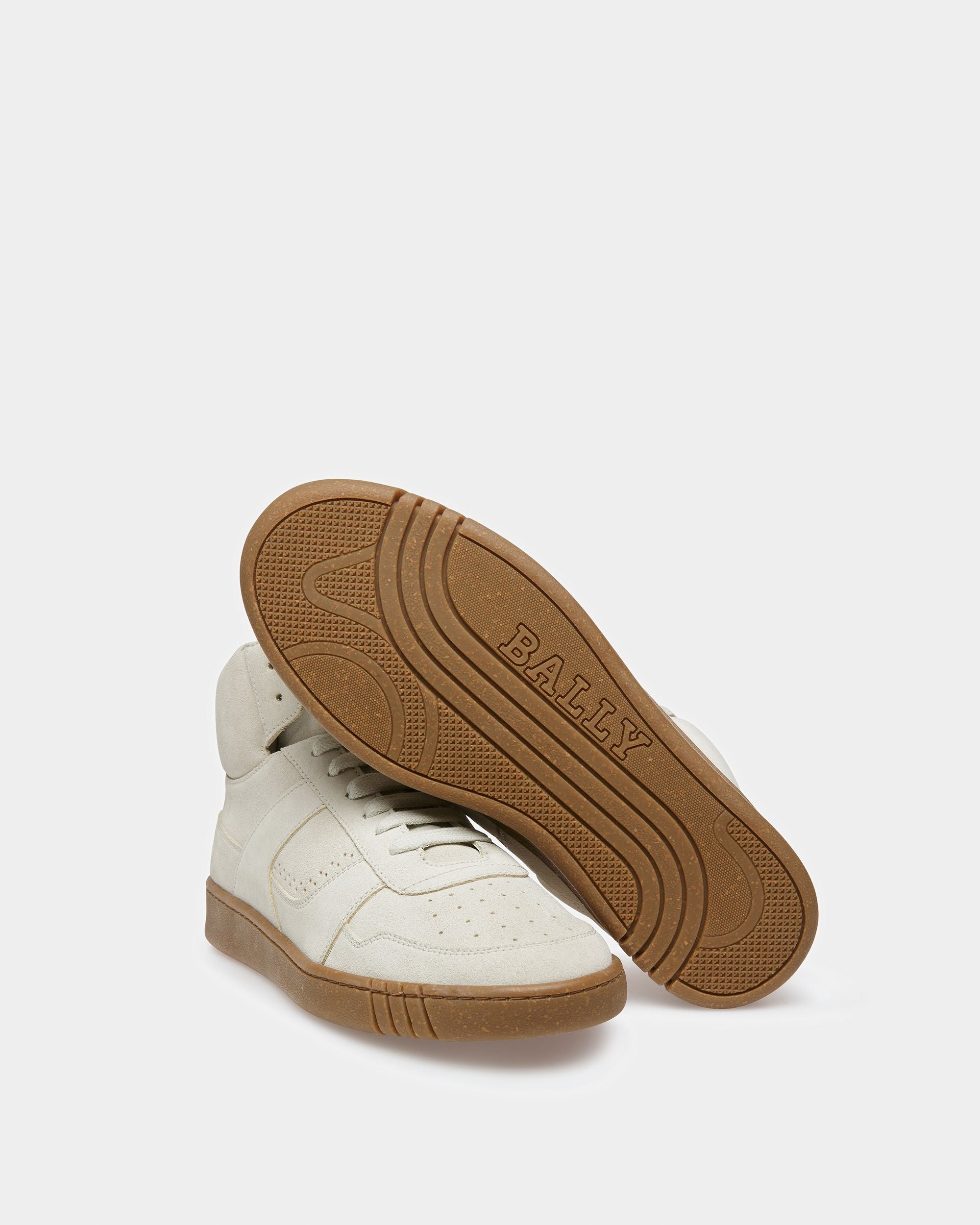 Wiggles Sneakers En Cuir Blanc Poussière - Homme - Bally - 04