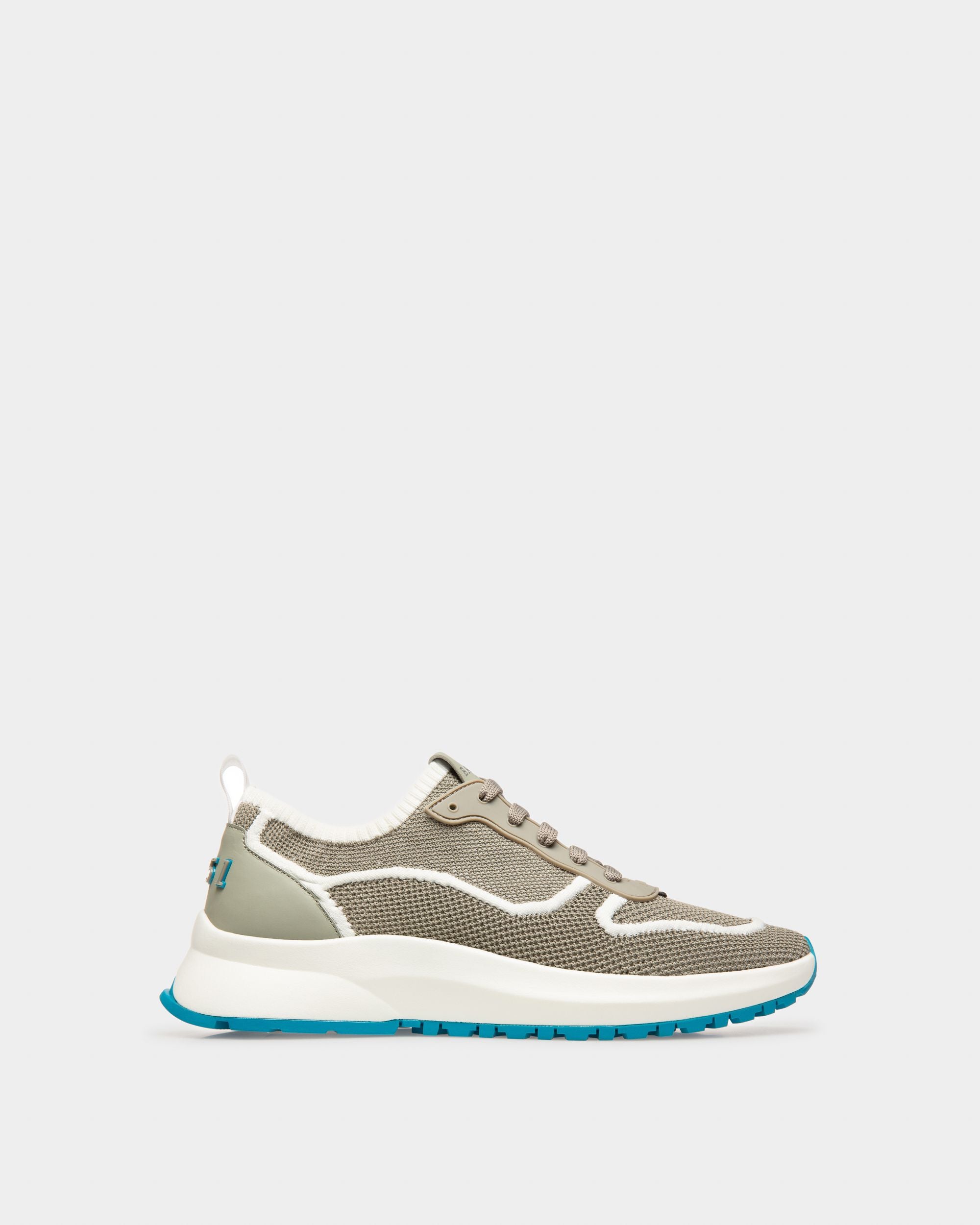 Davyn Sneakers En Maille Et Cuir Gris Et Blanc - Homme - Bally - 01