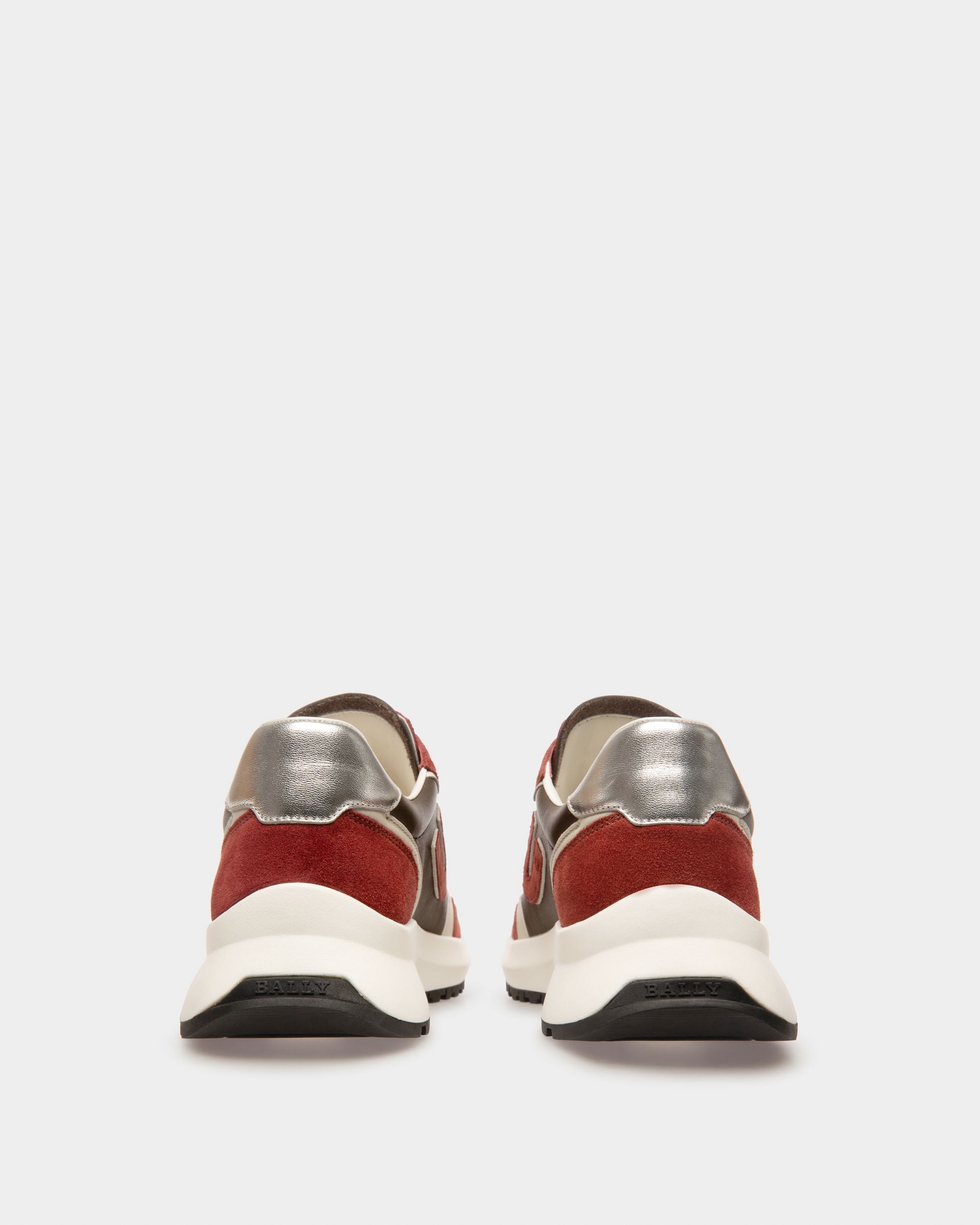 Demmy Sneakers En Cuir Rouge Heritage Et Marron - Homme - Bally - 03