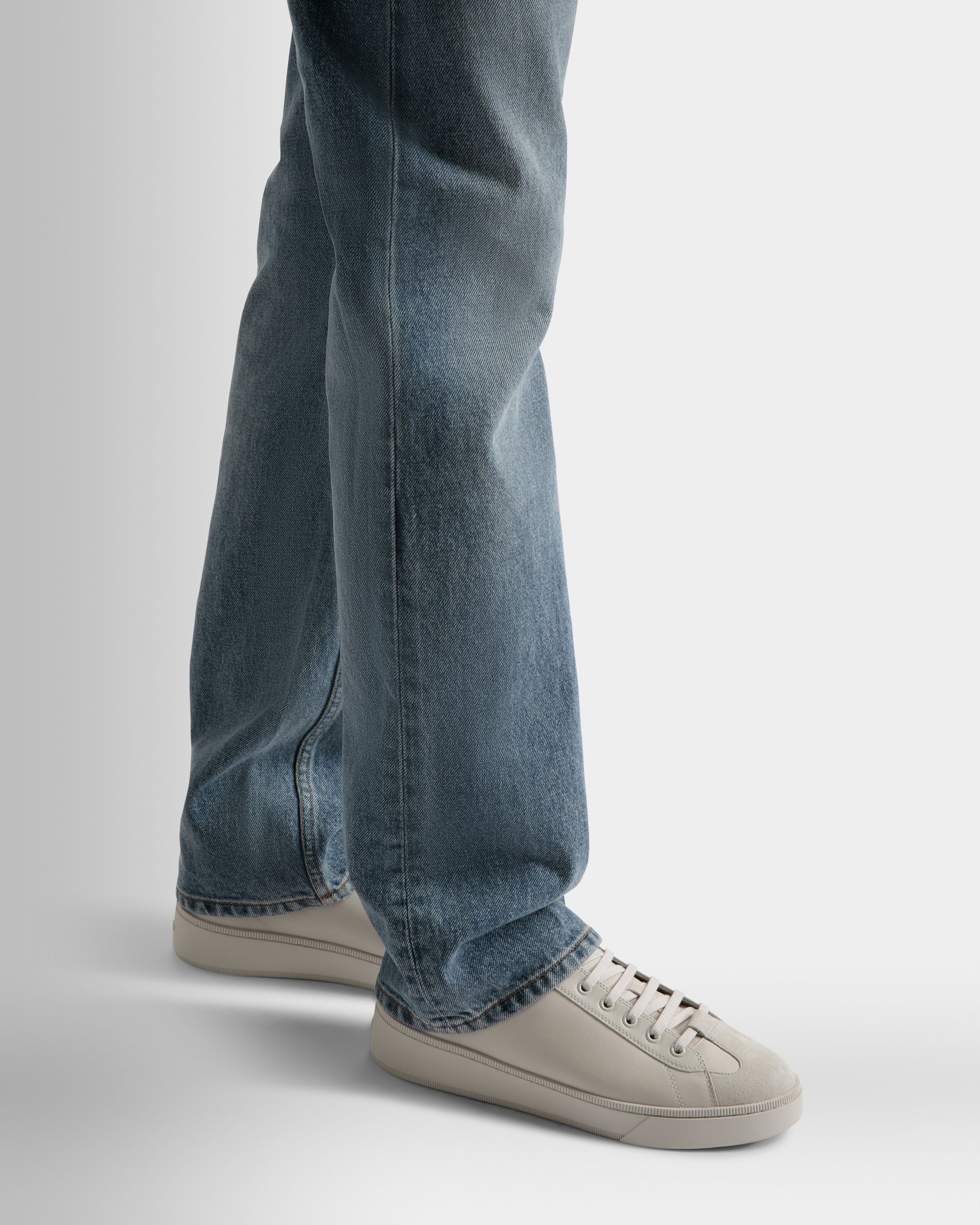 Sneakers Raise En cuir blanc poussière - Homme - Bally - 02