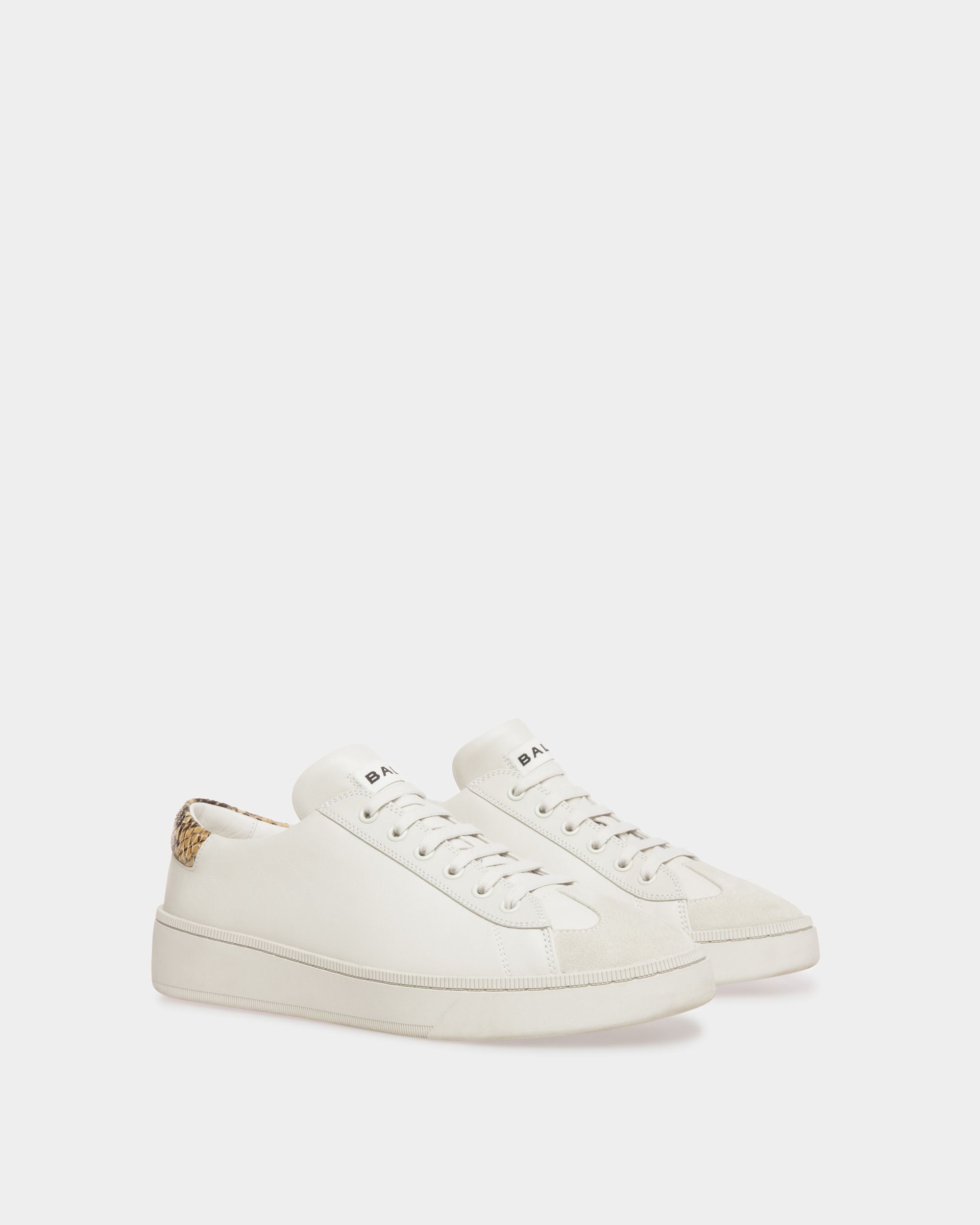 Sneakers Raise En cuir blanc poussière - Homme - Bally - 03