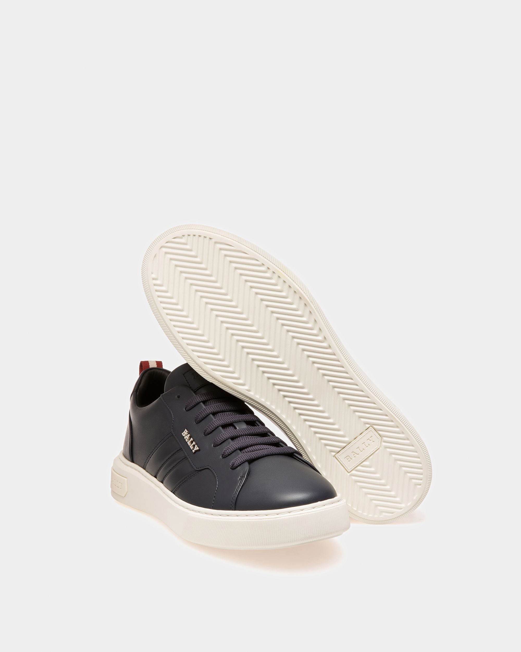 Maxim Sneakers En Cuir Bleu Marine - Homme - Bally - 03