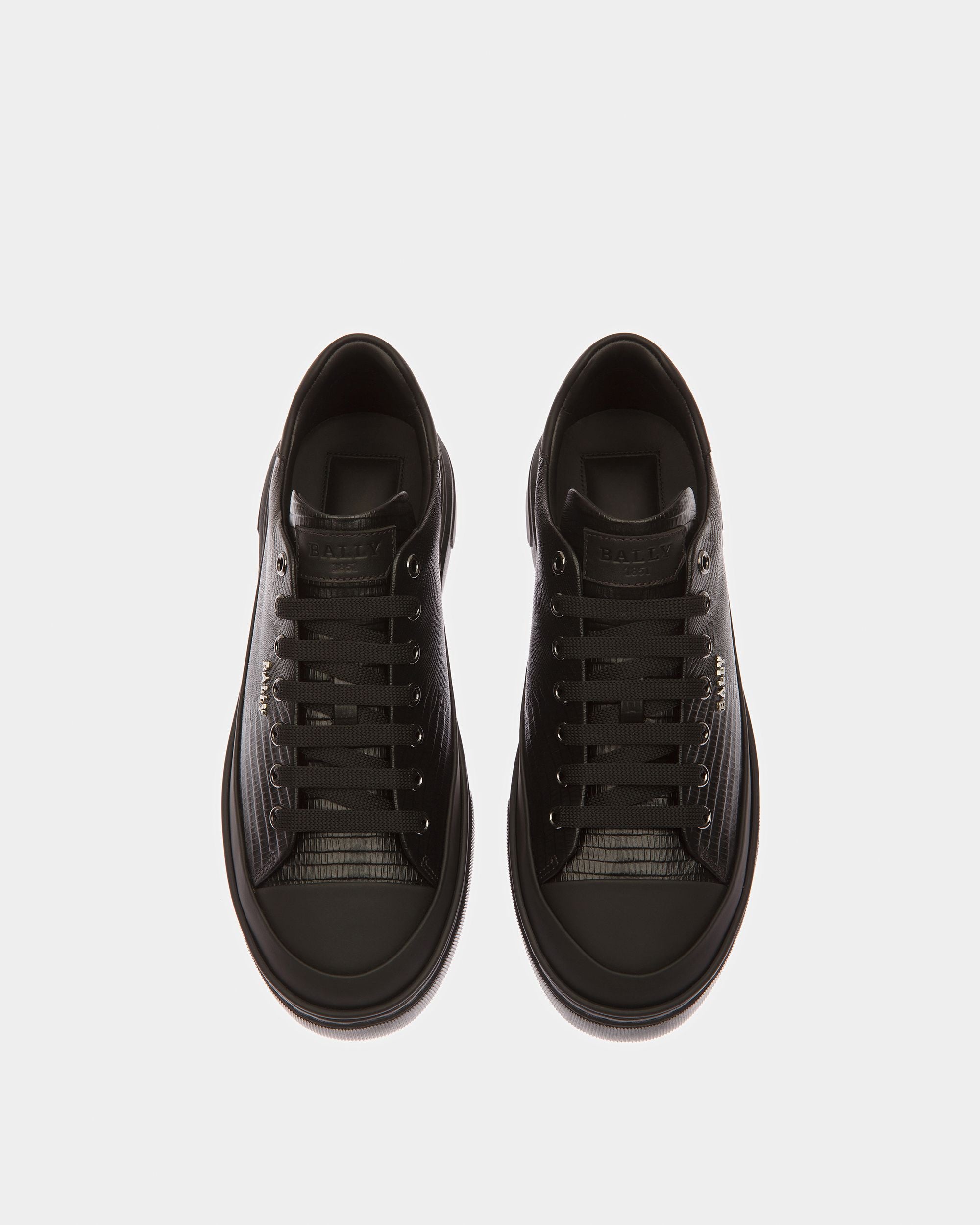 Maily Sneakers En Cuir Noir - Homme - Bally - 02