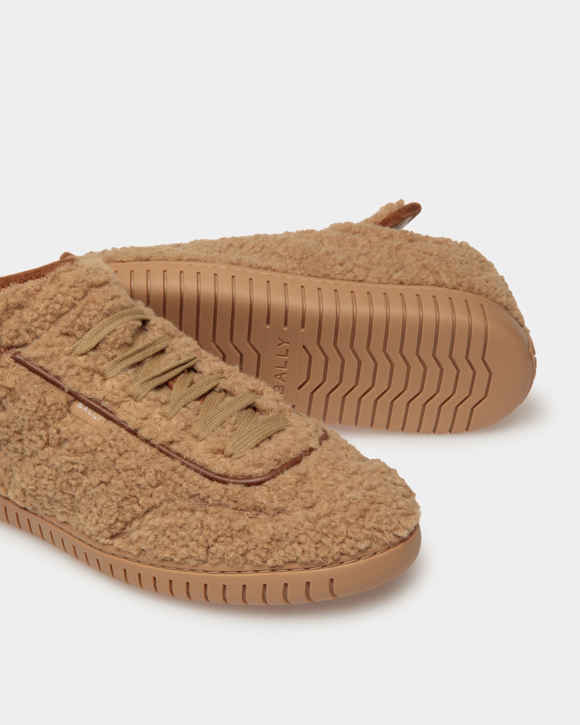 Sneakers Player En Fourrure Synthétique Marron - Homme - Bally - 04