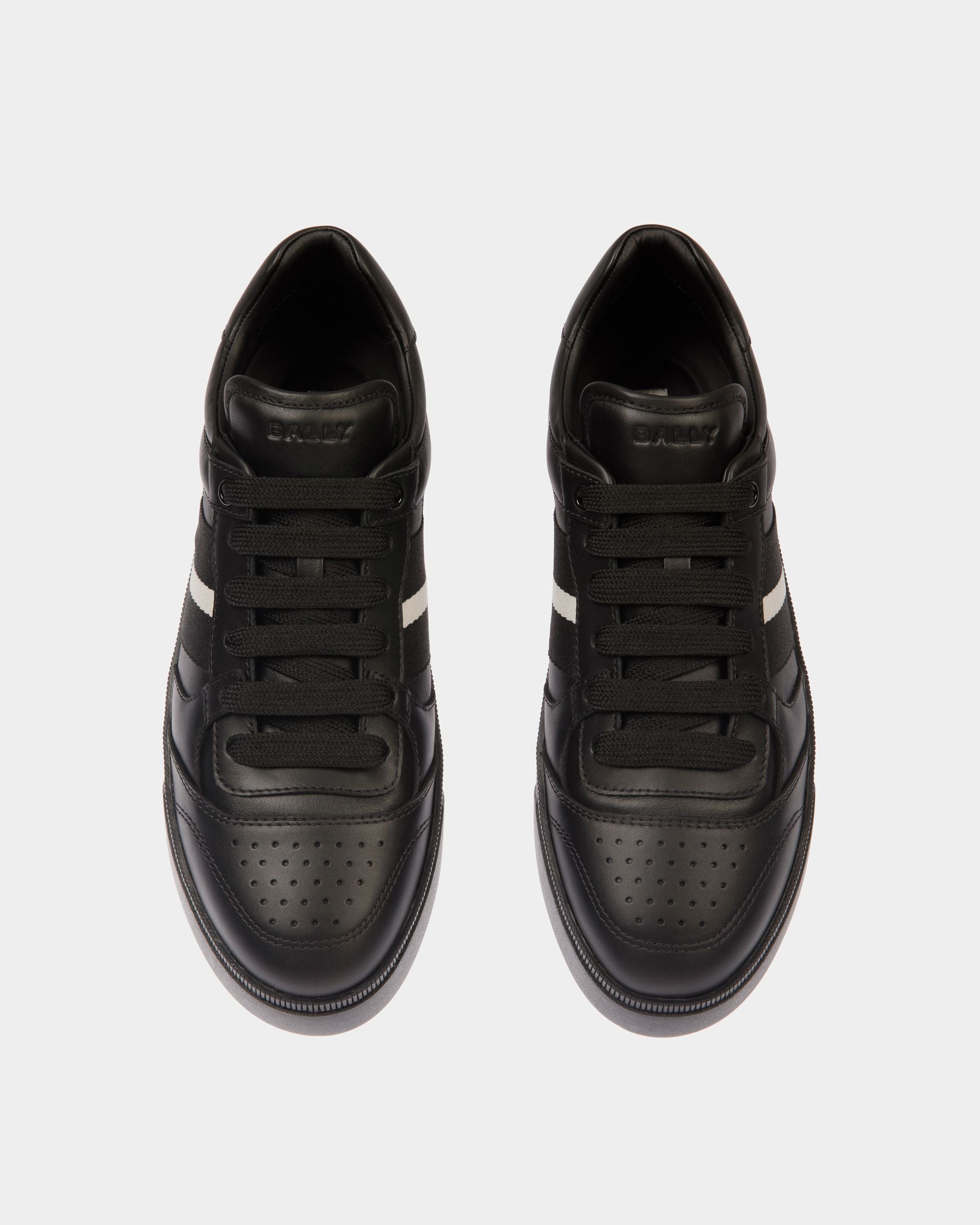 Sneaker Raise En Cuir Noir - Homme - Bally - 04