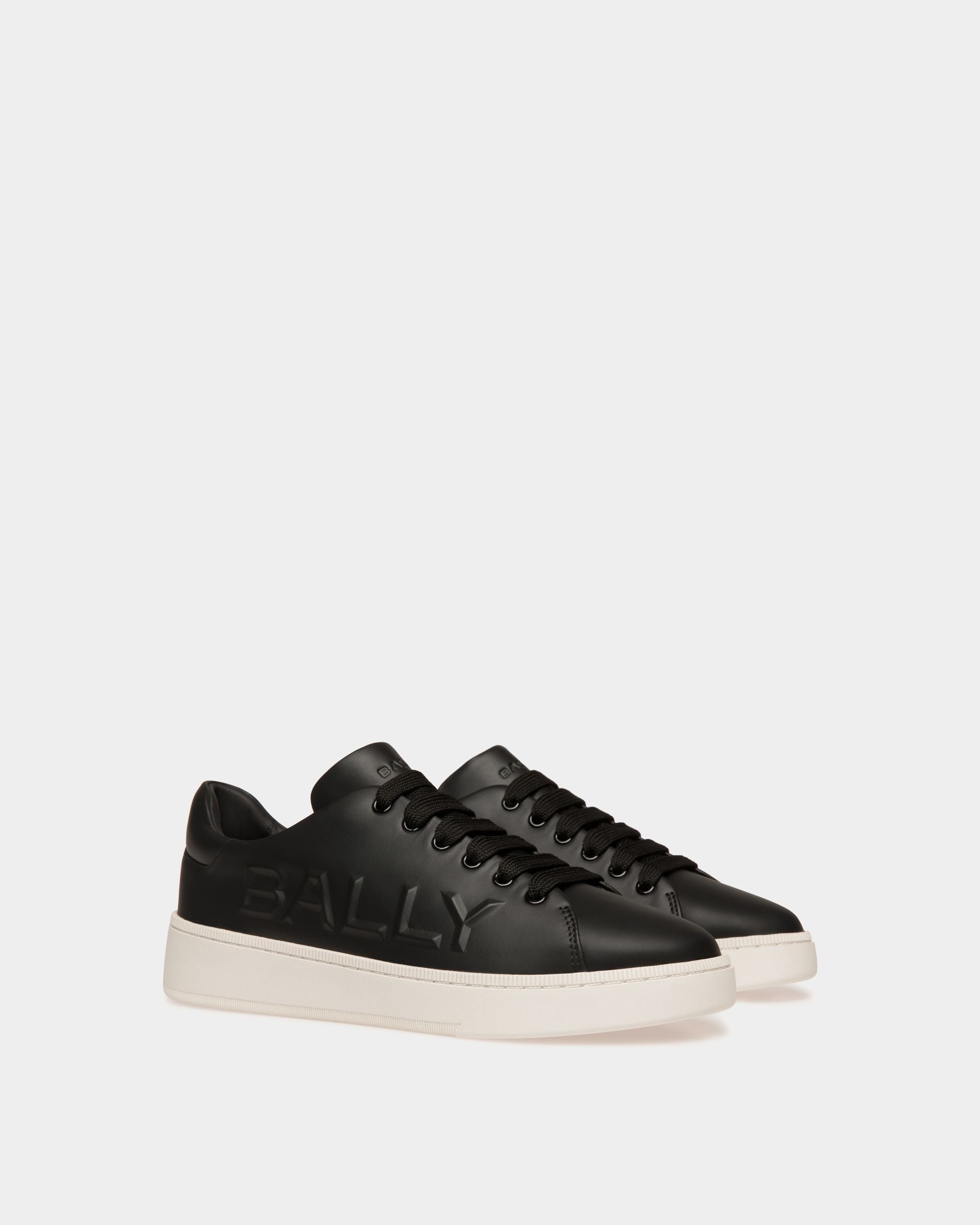 Sneaker Raise En Cuir Noir - Homme - Bally - 03