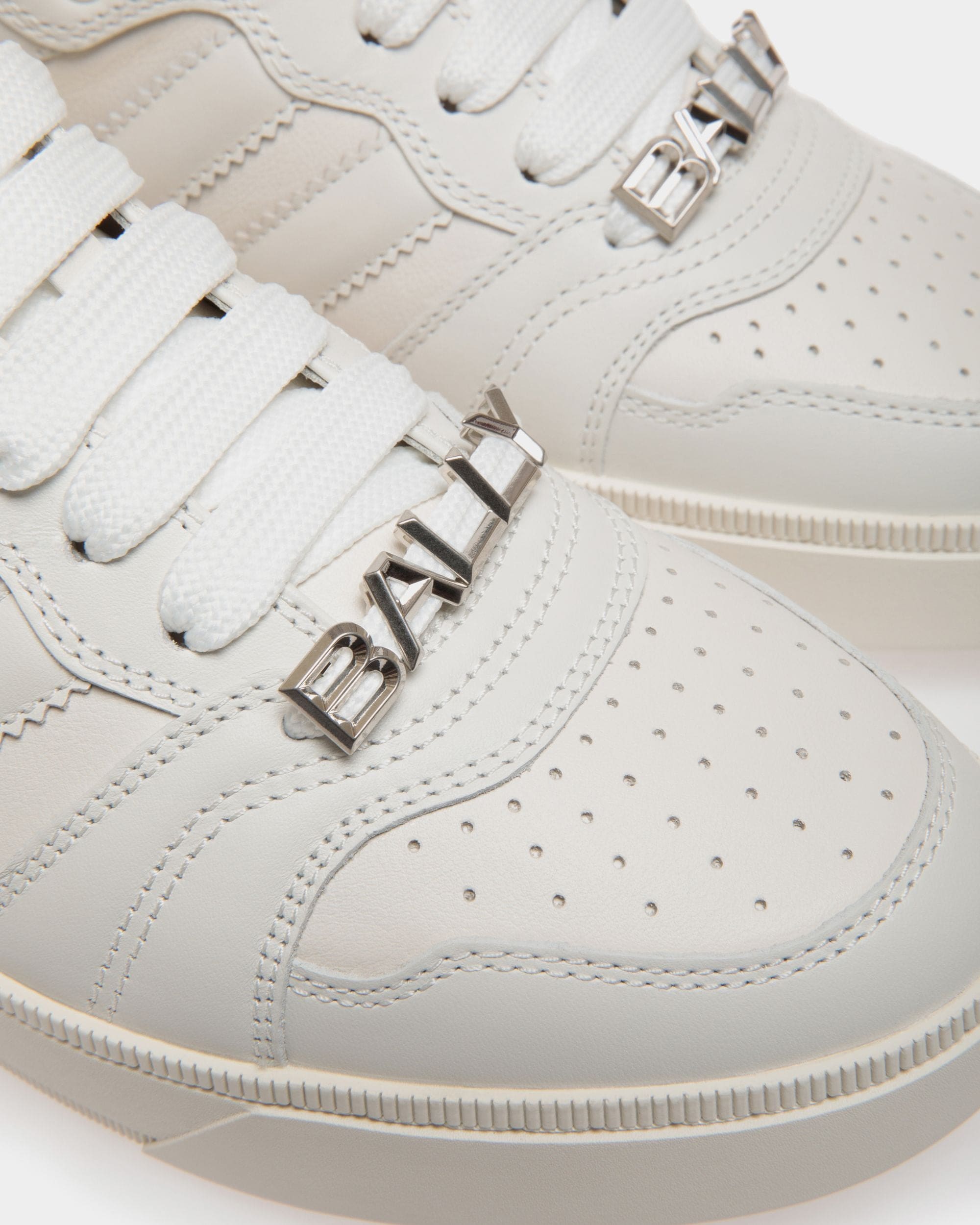 Raise Sneaker In White Leather - Homme - Bally - 05