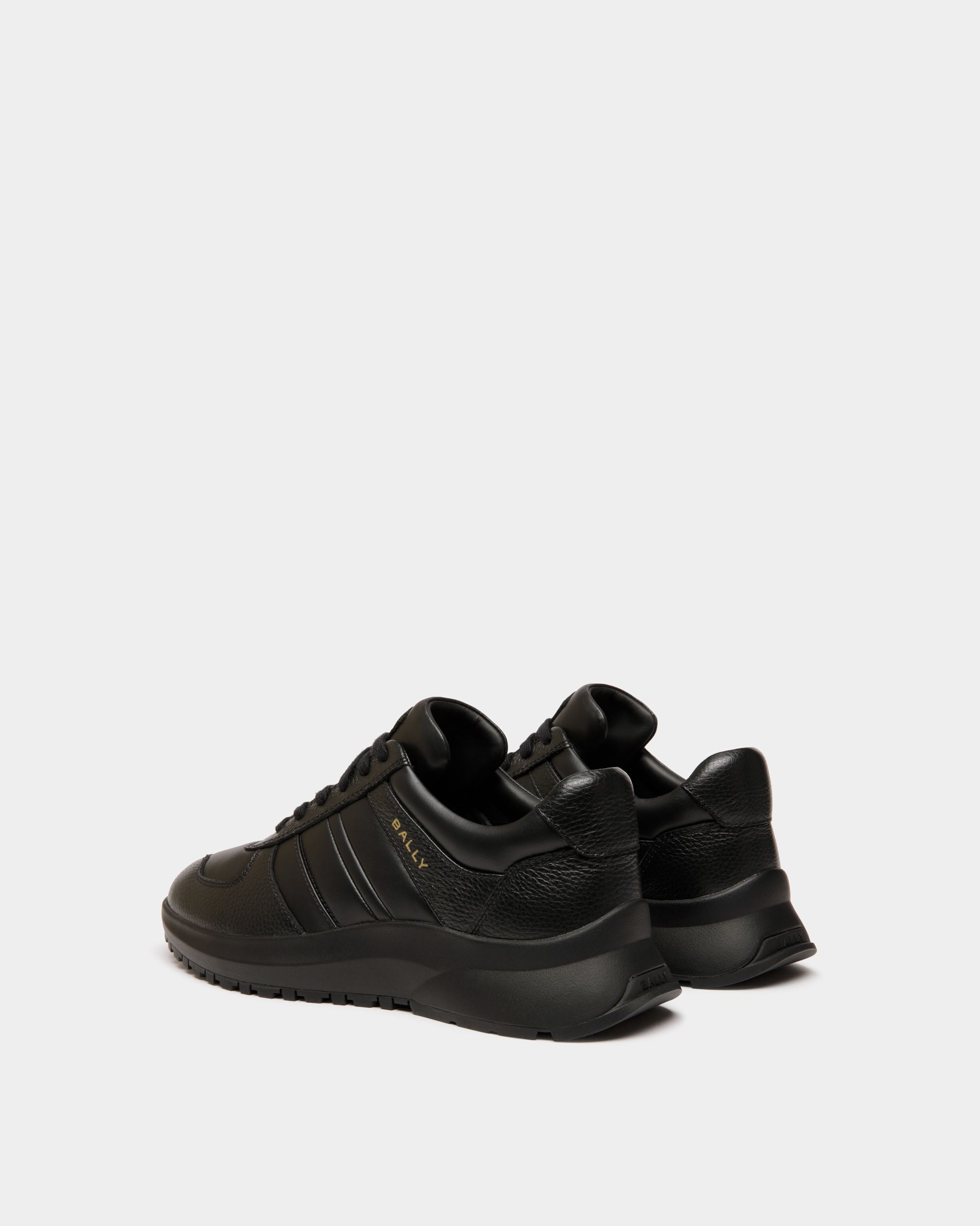 Sneaker Outline En Cuir Noir - Homme - Bally - 03
