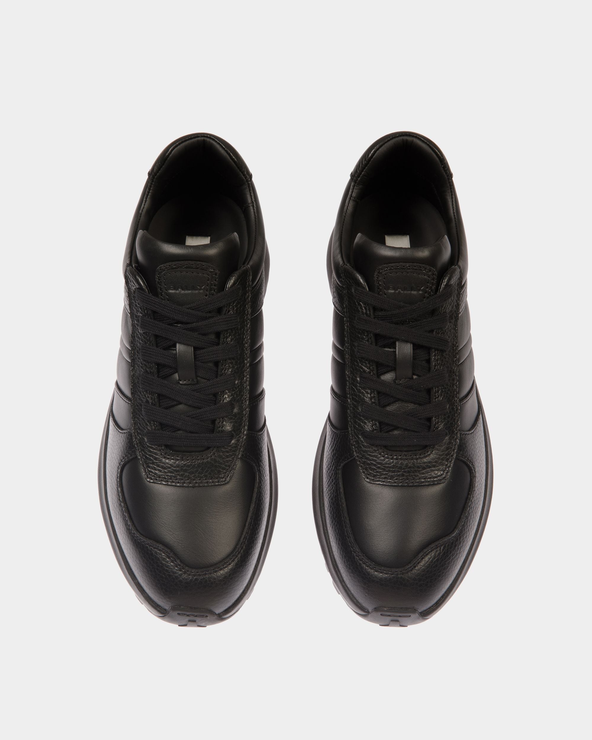 Sneaker Outline En Cuir Noir - Homme - Bally - 04