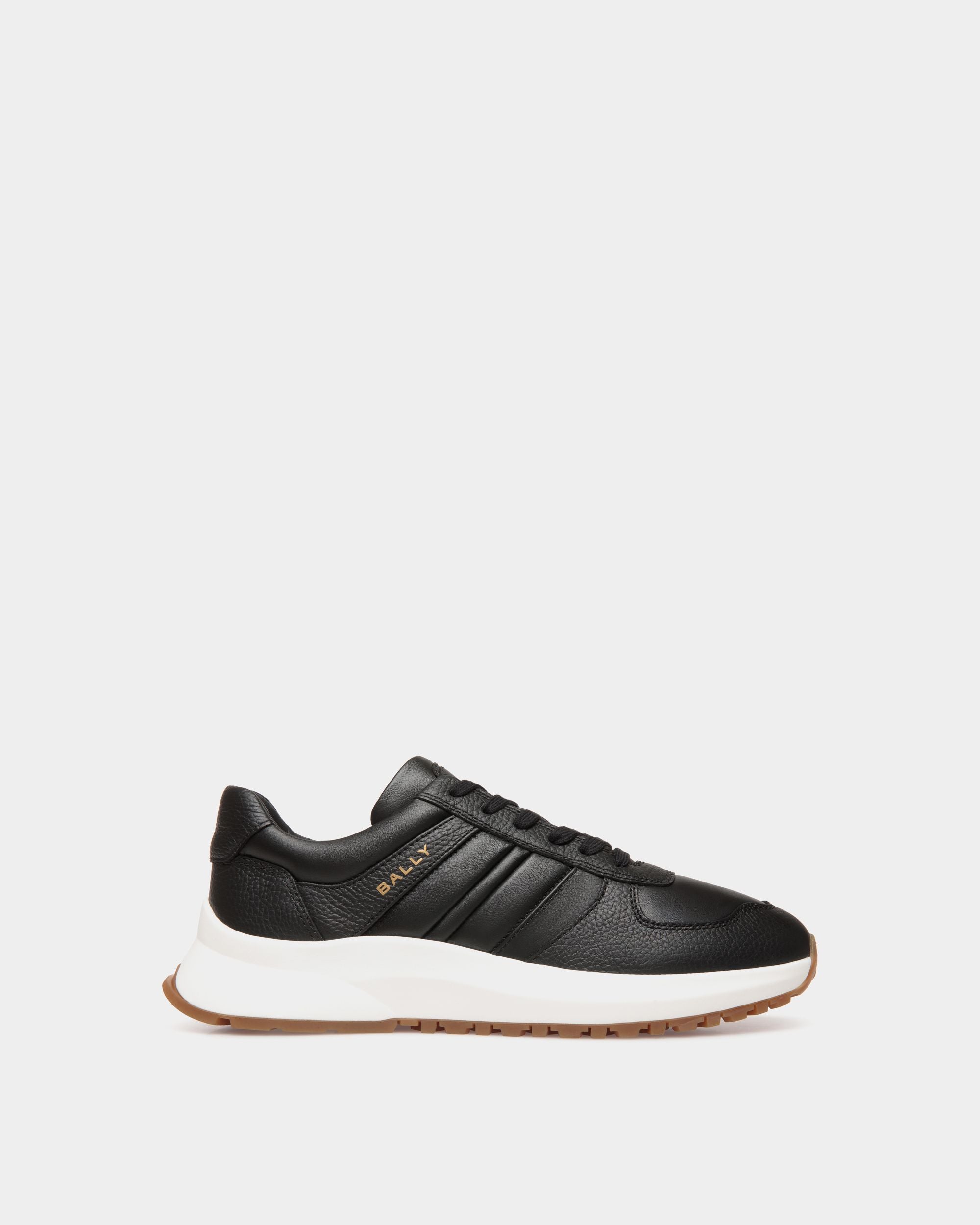Sneaker Outline En Cuir Noir - Homme - Bally - 01