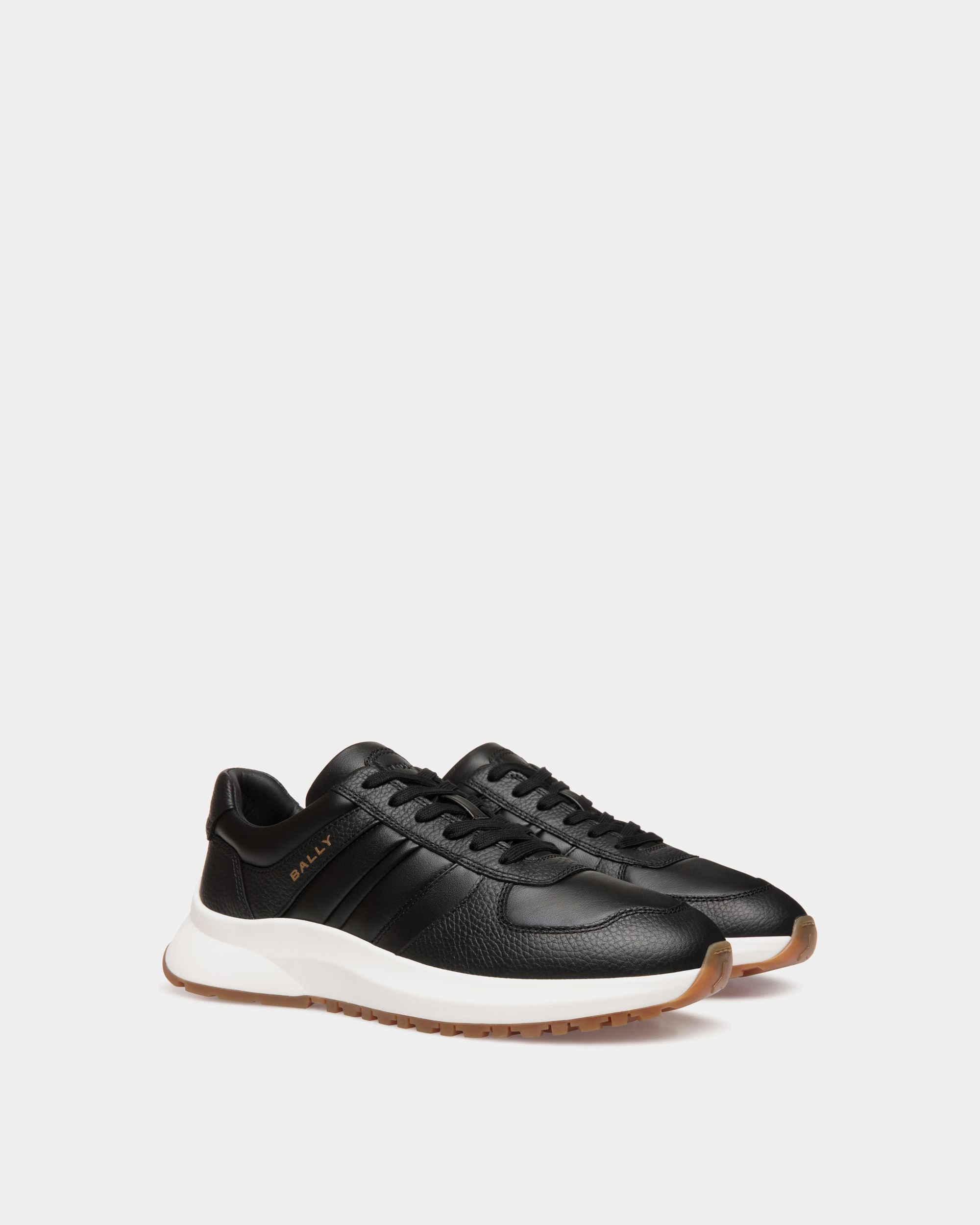 Sneaker Outline En Cuir Noir - Homme - Bally - 02