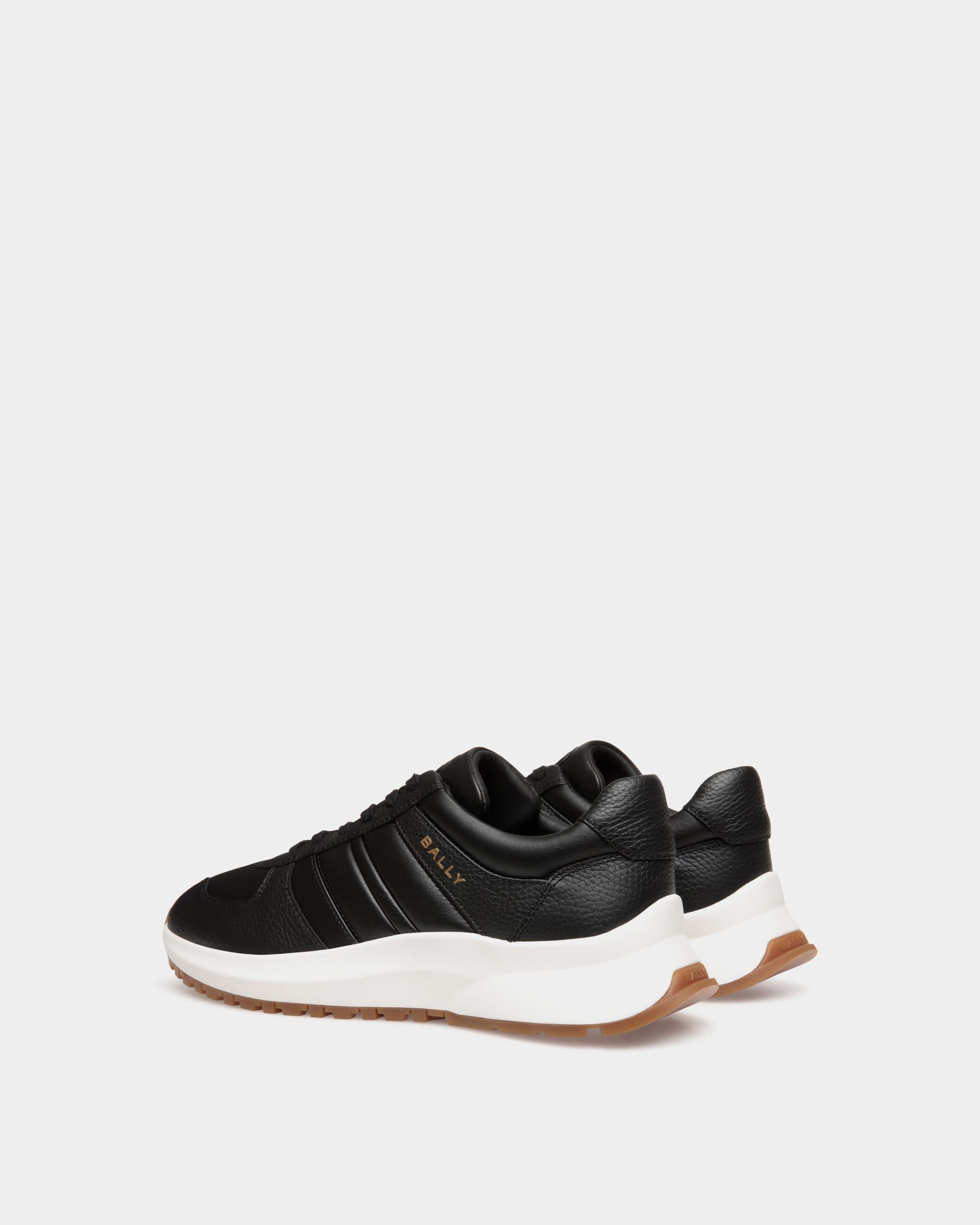 Sneaker Outline En Cuir Noir - Homme - Bally - 03
