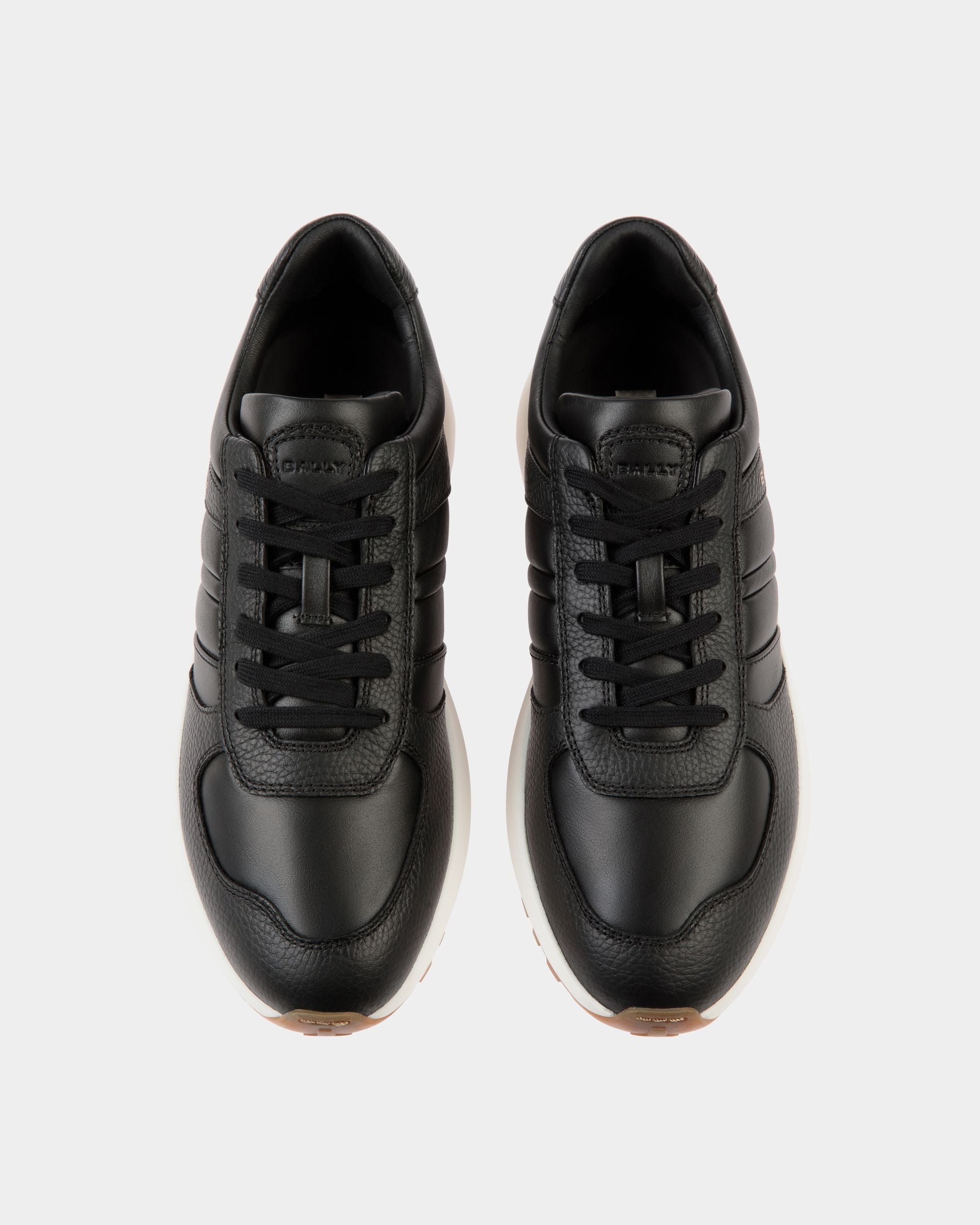 Sneaker Outline En Cuir Noir - Homme - Bally - 04