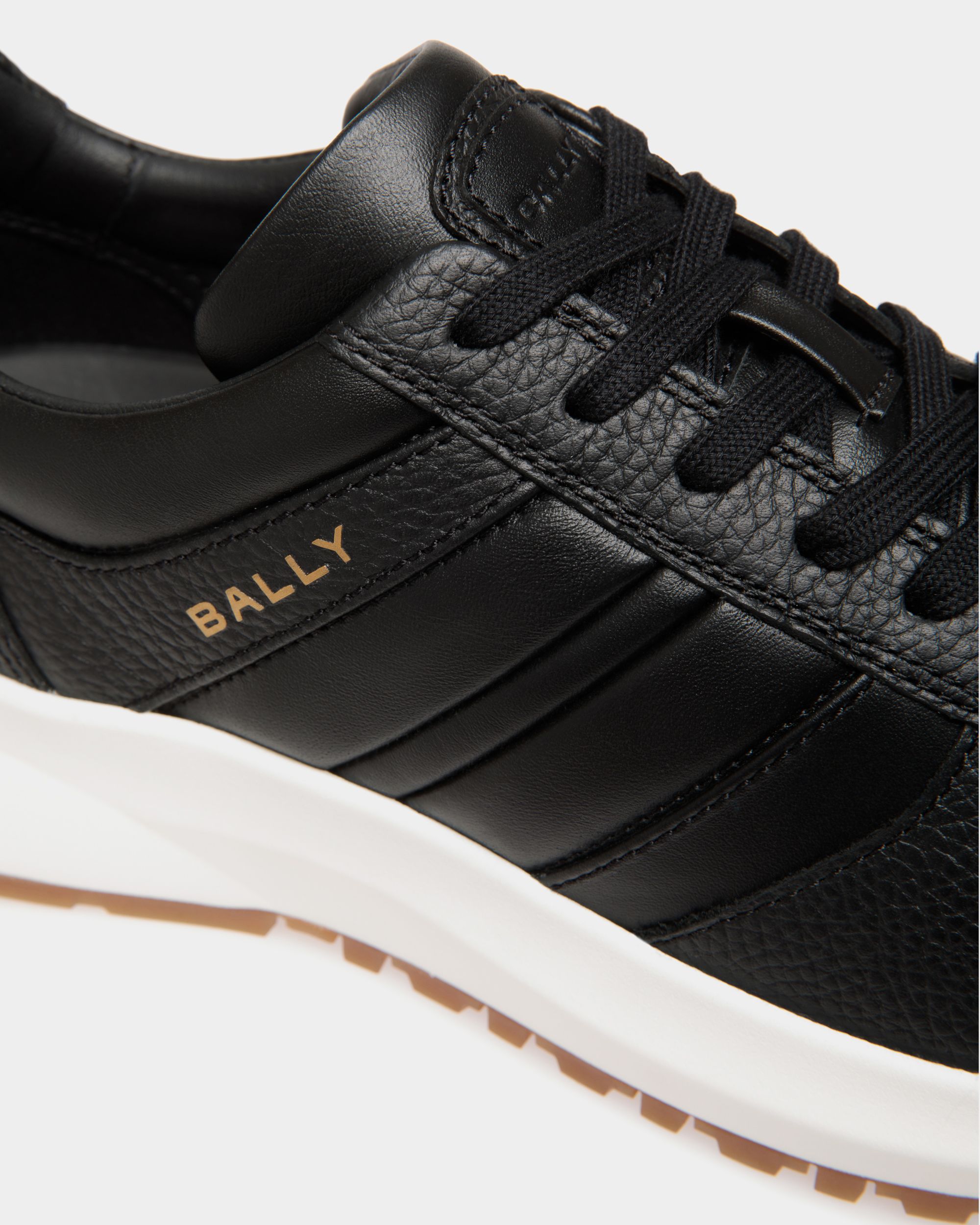 Sneaker Outline En Cuir Noir - Homme - Bally - 05