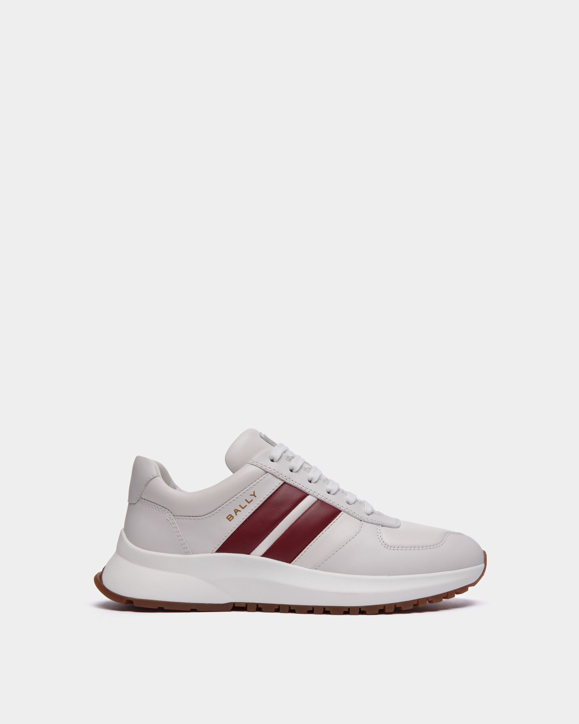 Sneaker Outline En Cuir Blanc - Homme - Bally - 01