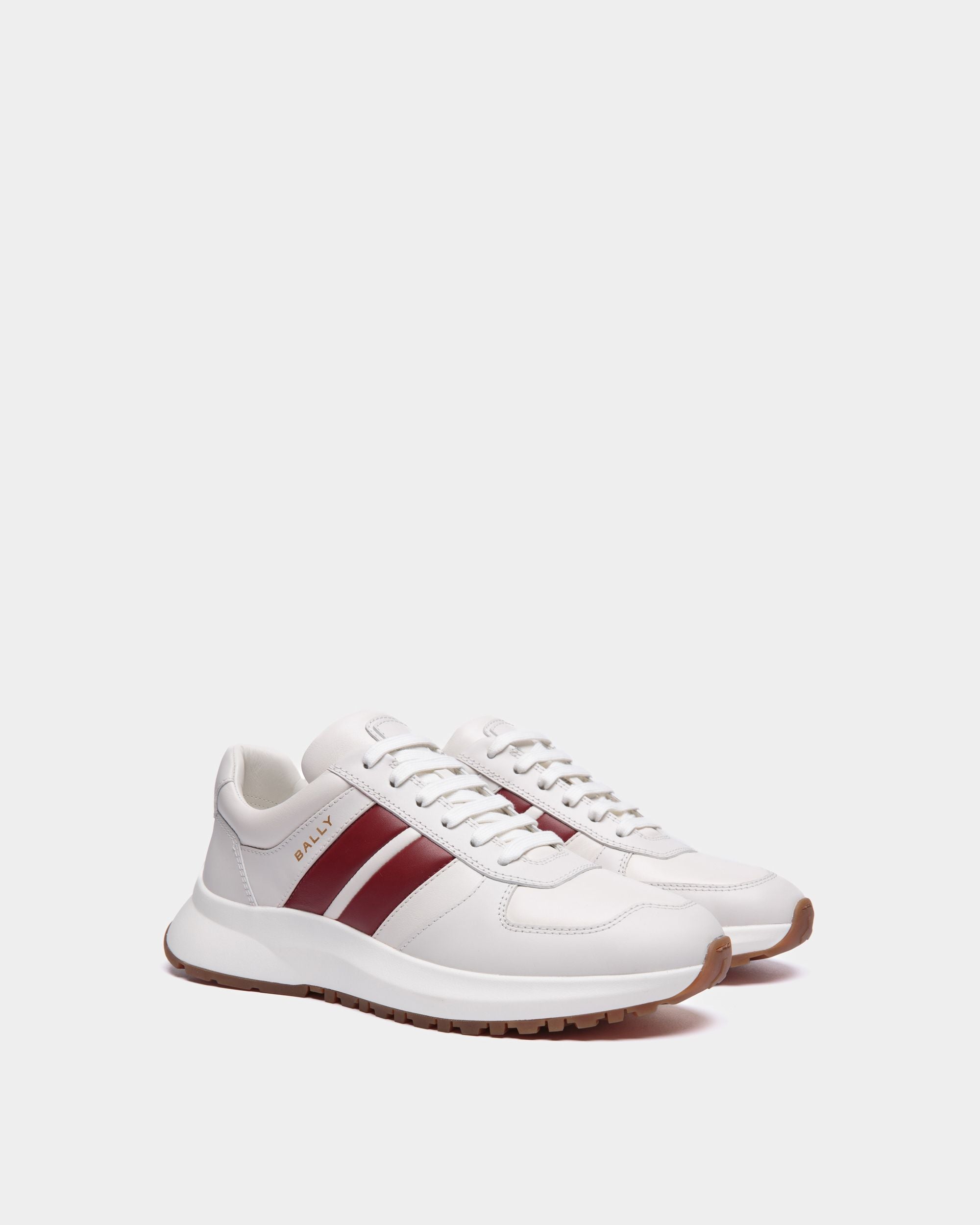 Sneaker Outline En Cuir Blanc - Homme - Bally - 03