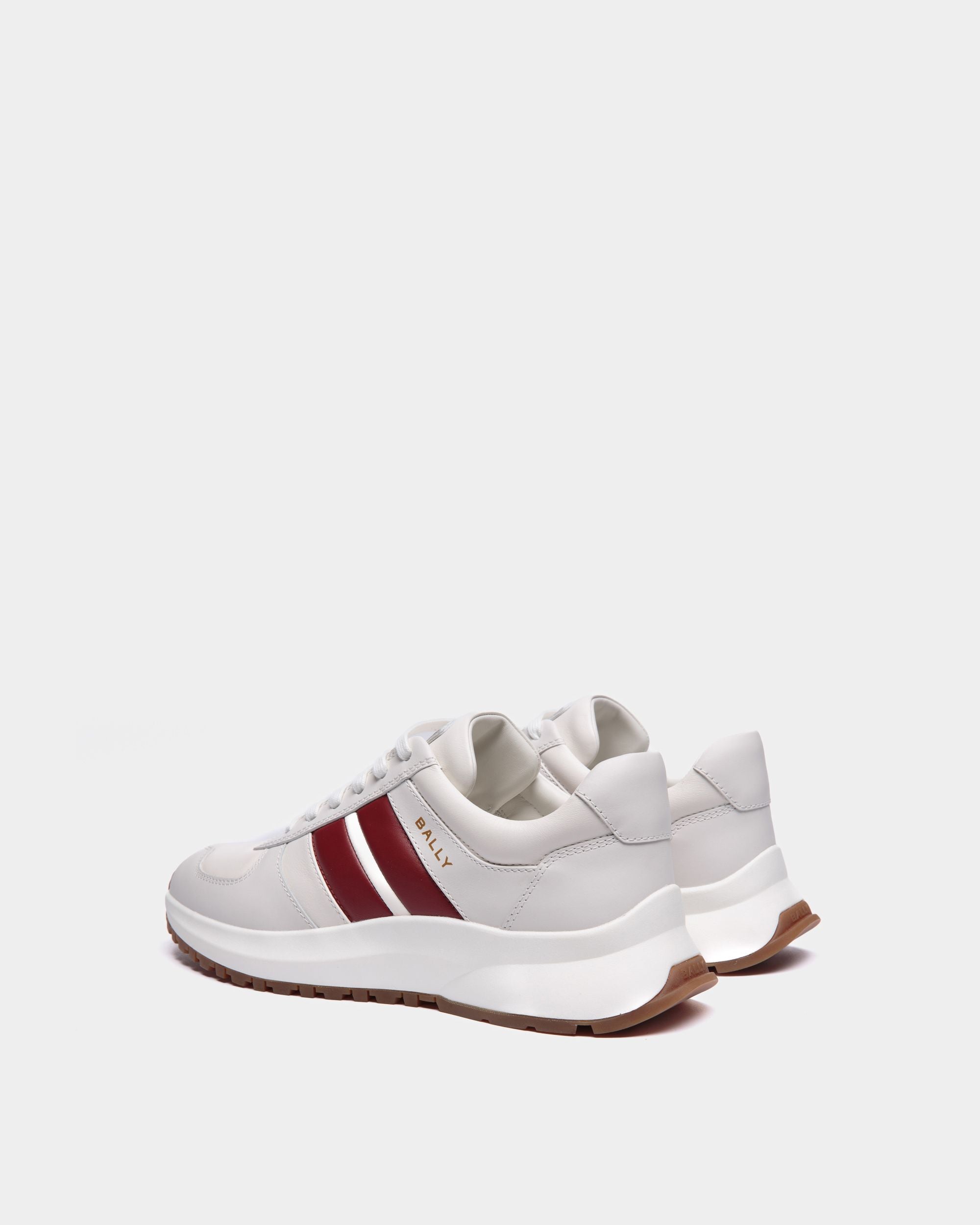 Sneaker Outline En Cuir Blanc - Homme - Bally - 04