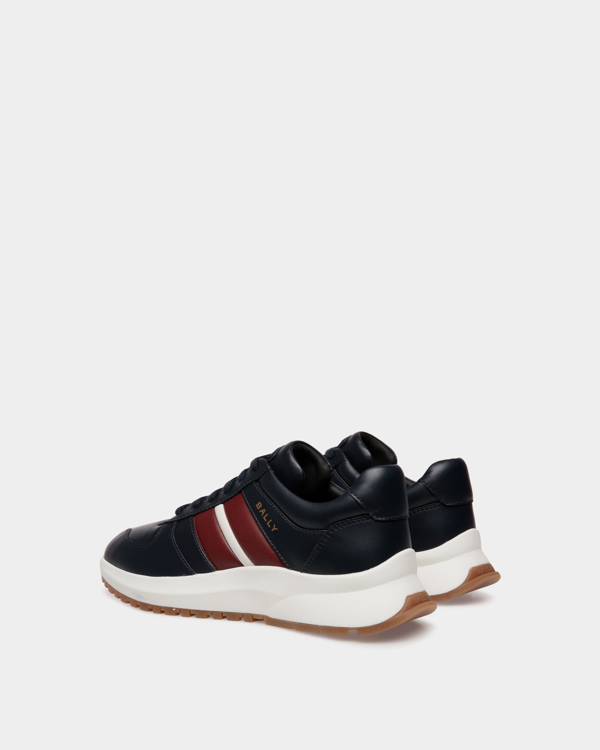 Sneaker Outline En Cuir Navy Blue - Homme - Bally - 03
