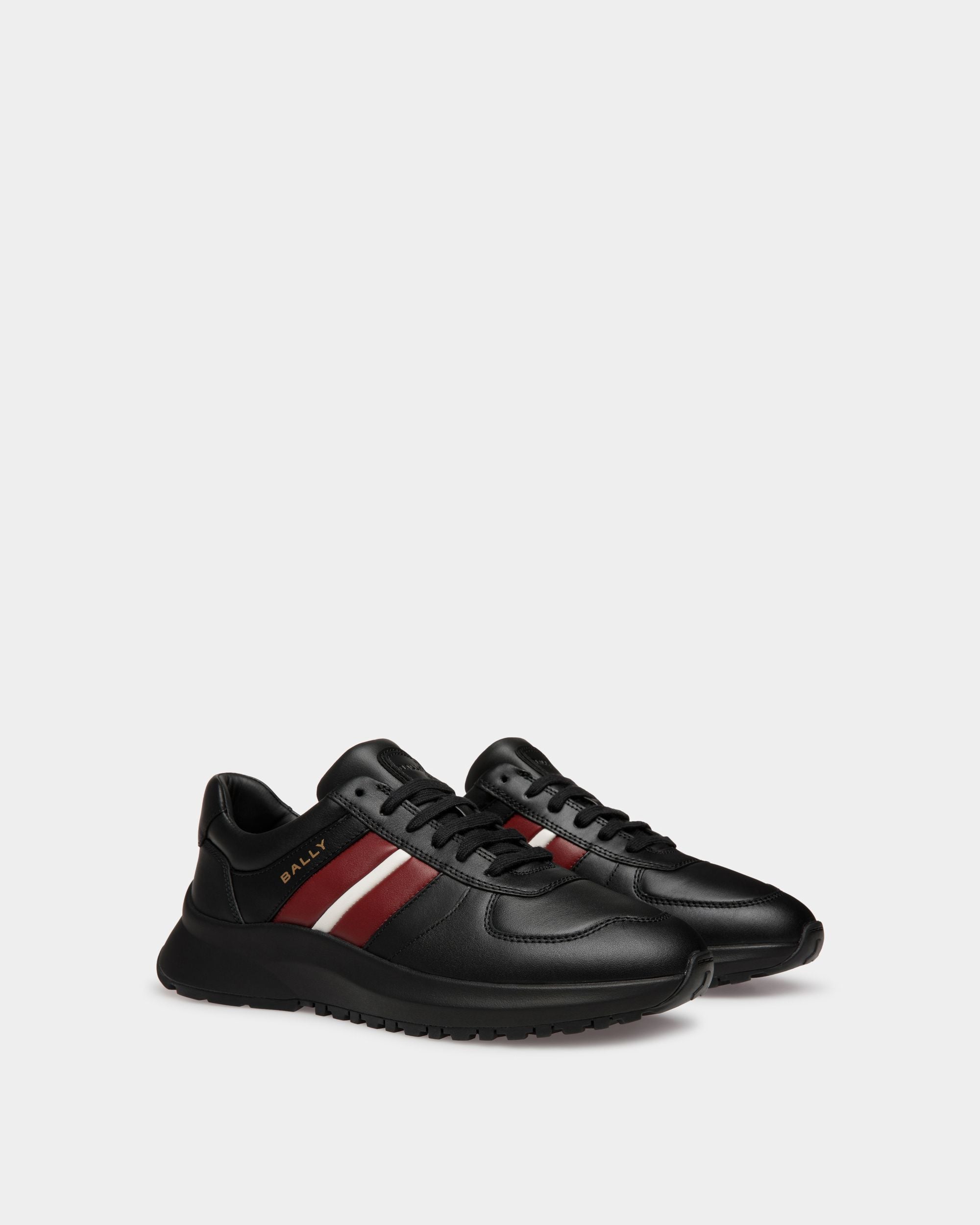 Sneaker Outline En Cuir Noir - Homme - Bally - 03