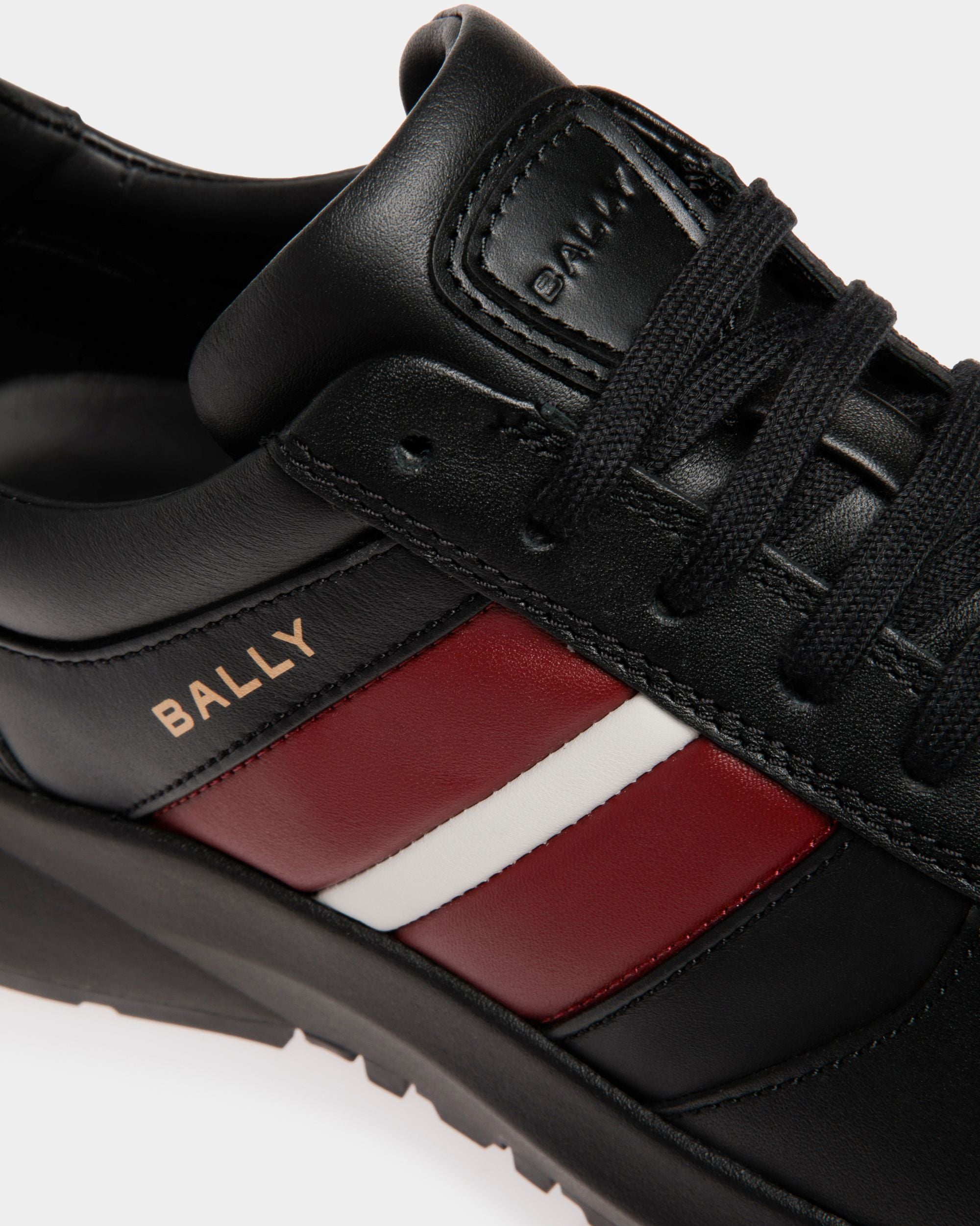 Sneaker Outline En Cuir Noir - Homme - Bally - 06