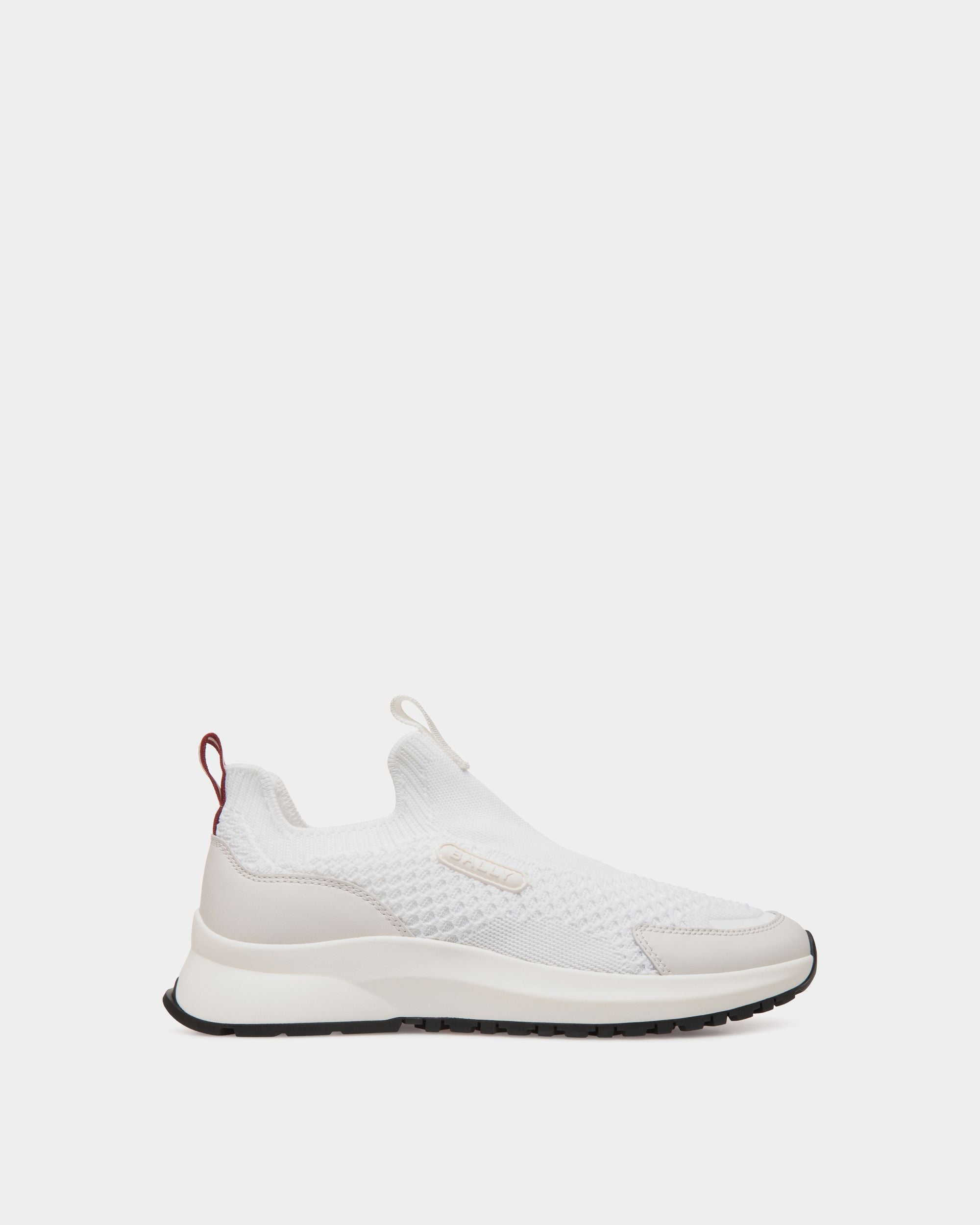 Sneaker Outline En Maille Blanche - Homme - Bally - 01