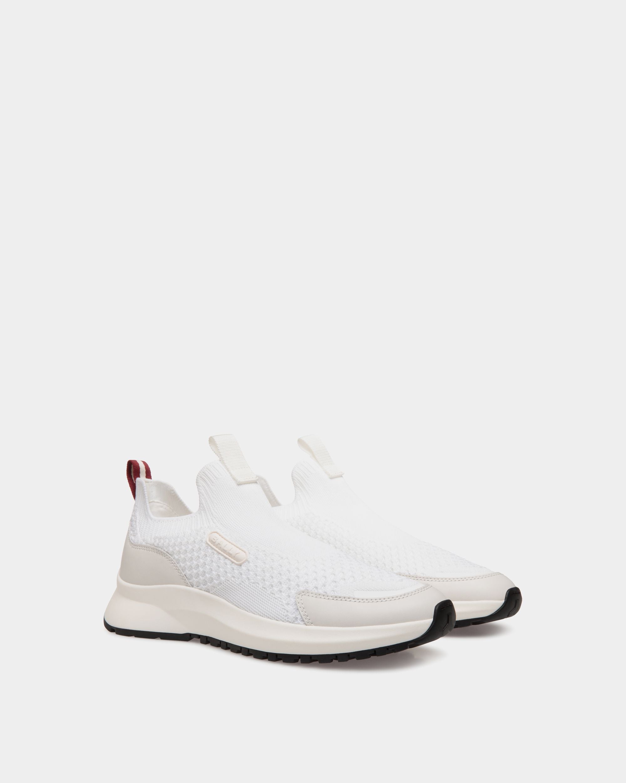 Sneaker Outline En Maille Blanche - Homme - Bally - 02