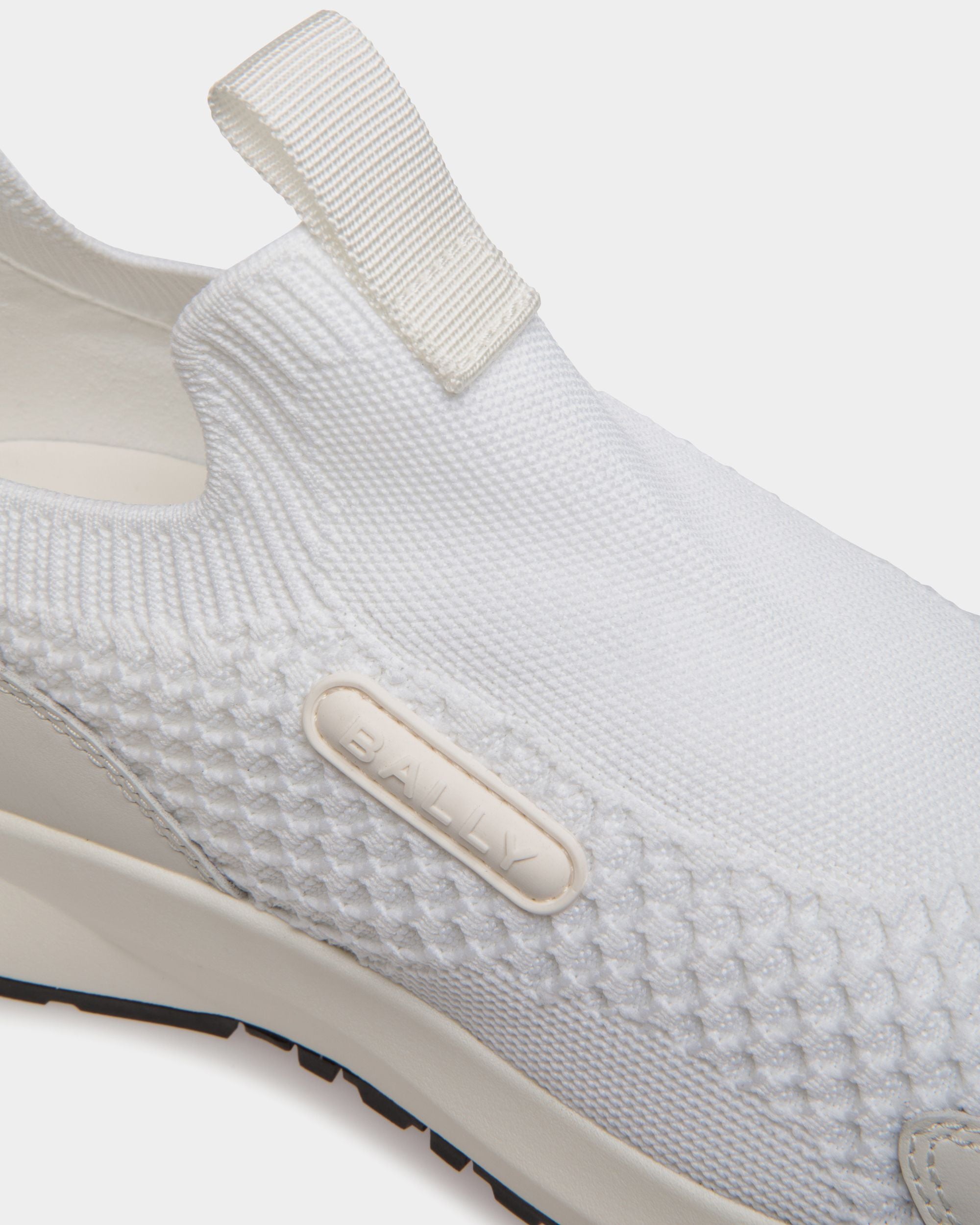 Sneaker Outline En Maille Blanche - Homme - Bally - 05