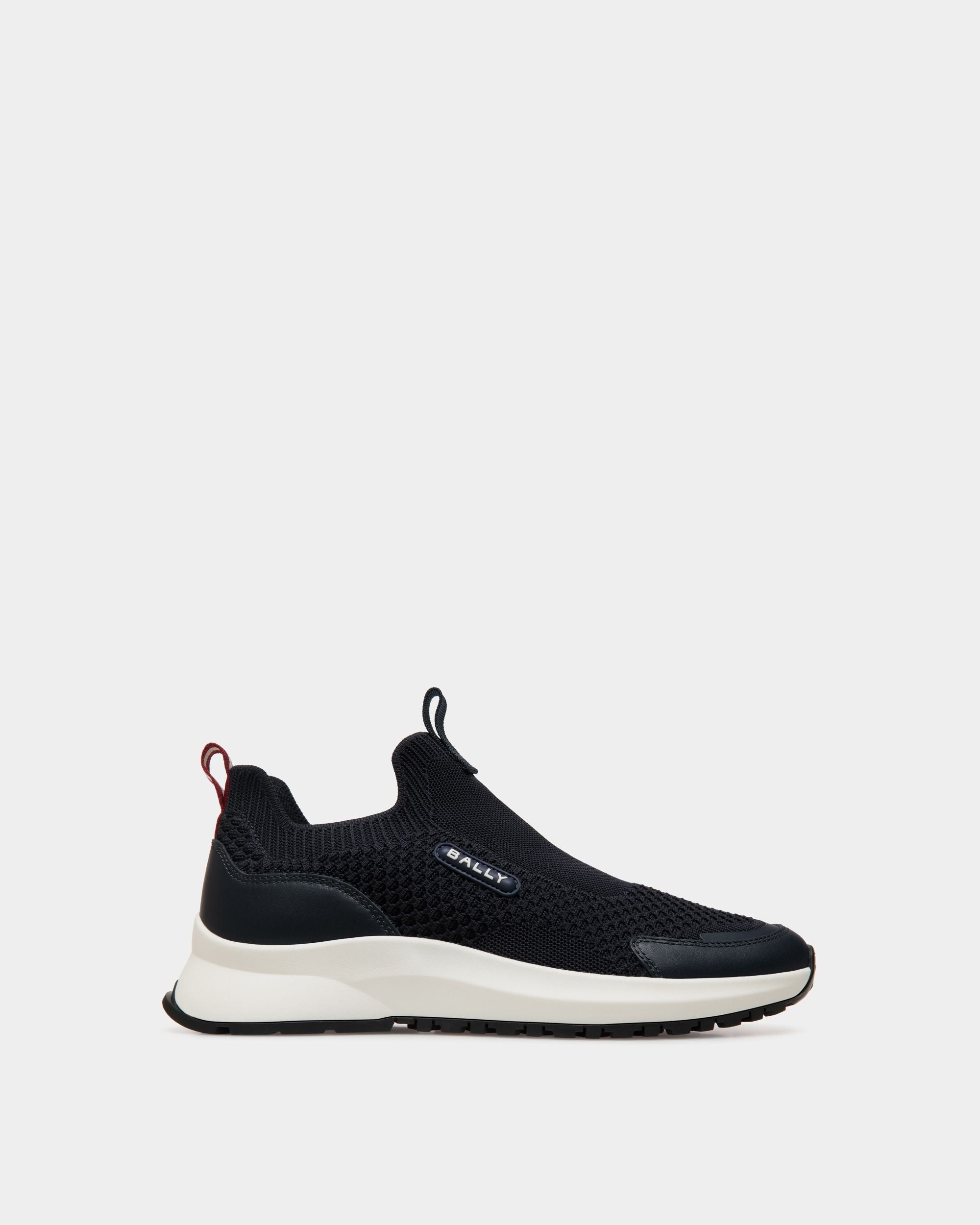 Sneaker Outline En Maille Navy Blue - Homme - Bally - 01