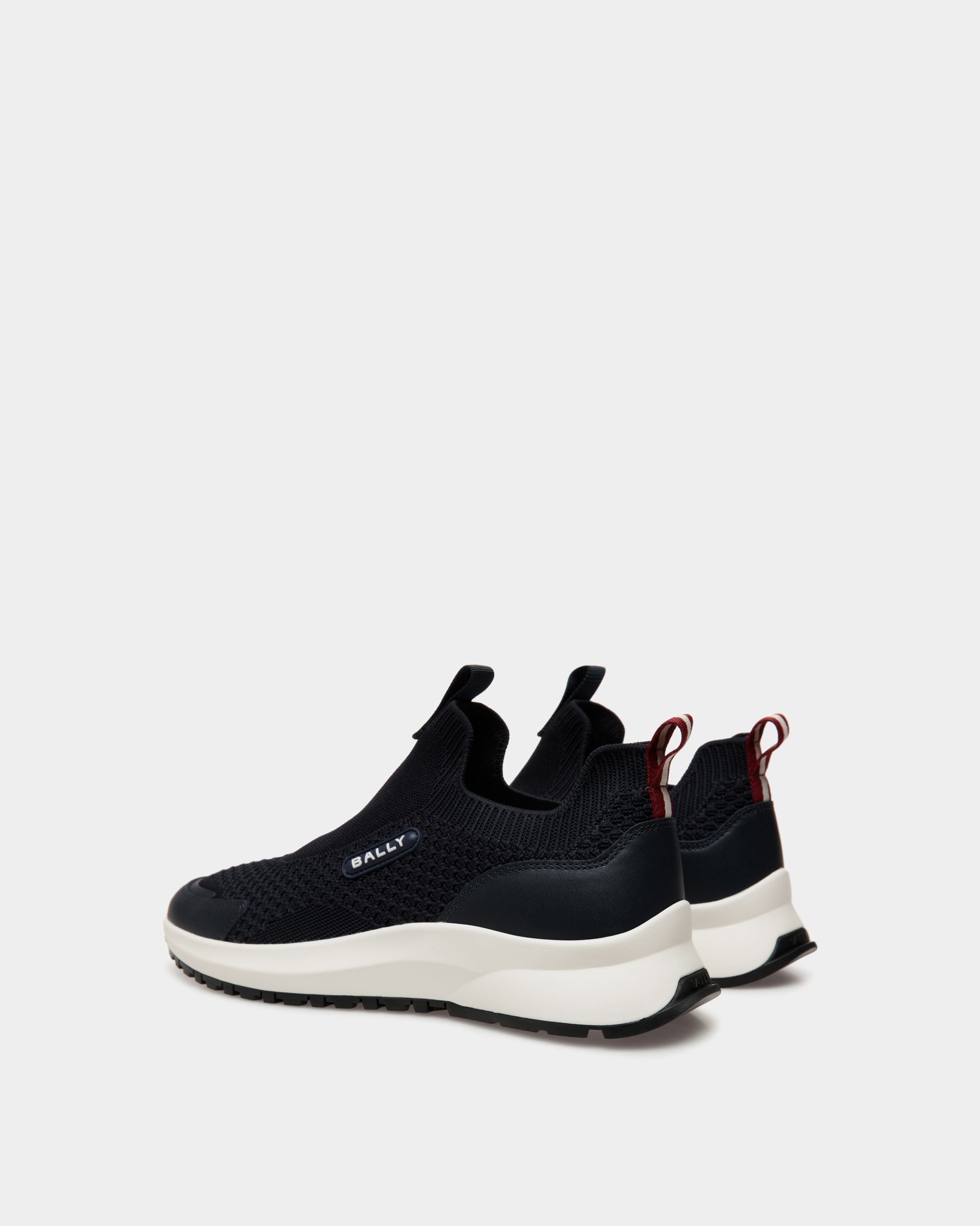 Sneaker Outline En Maille Navy Blue - Homme - Bally - 03