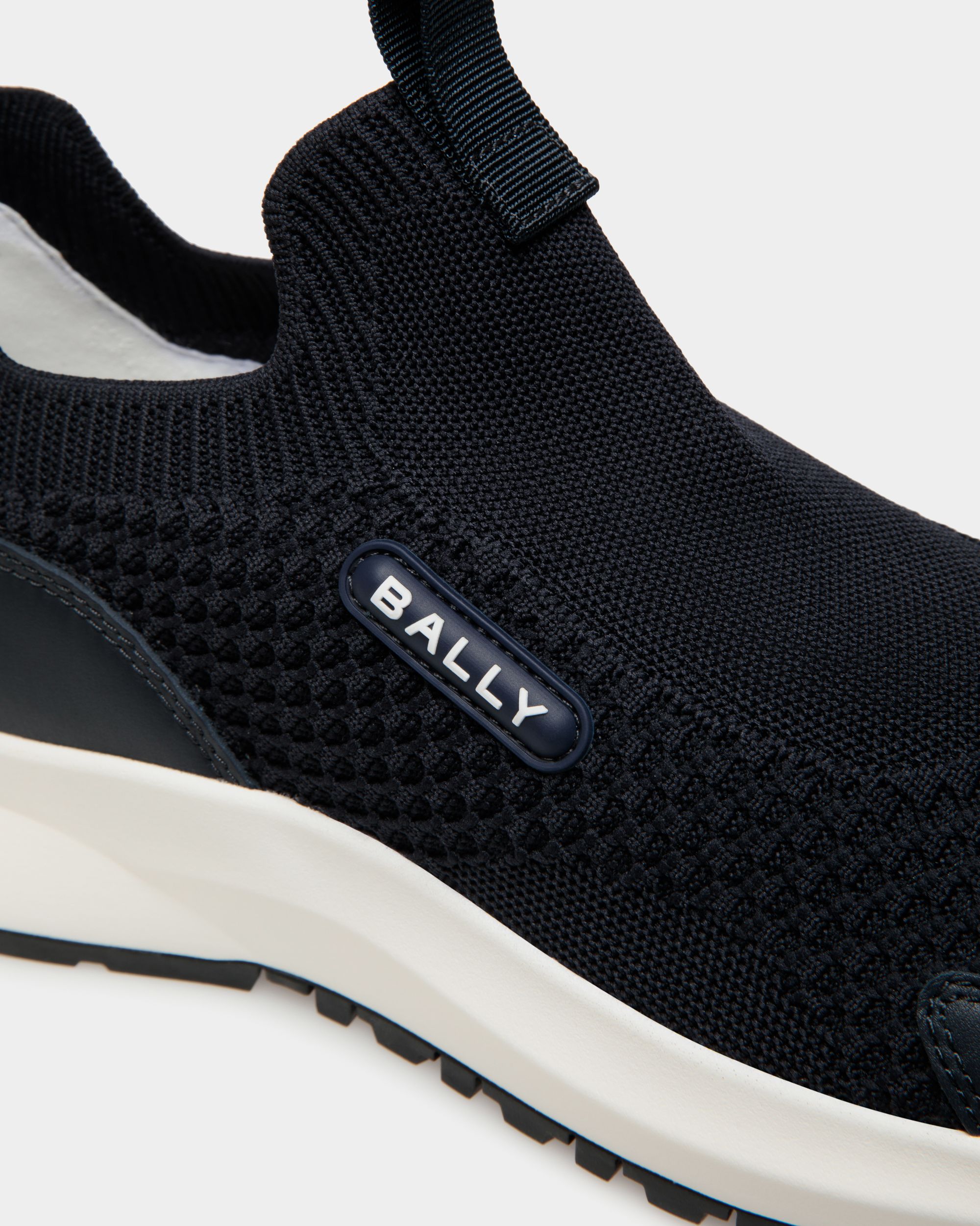 Sneaker Outline En Maille Navy Blue - Homme - Bally - 05