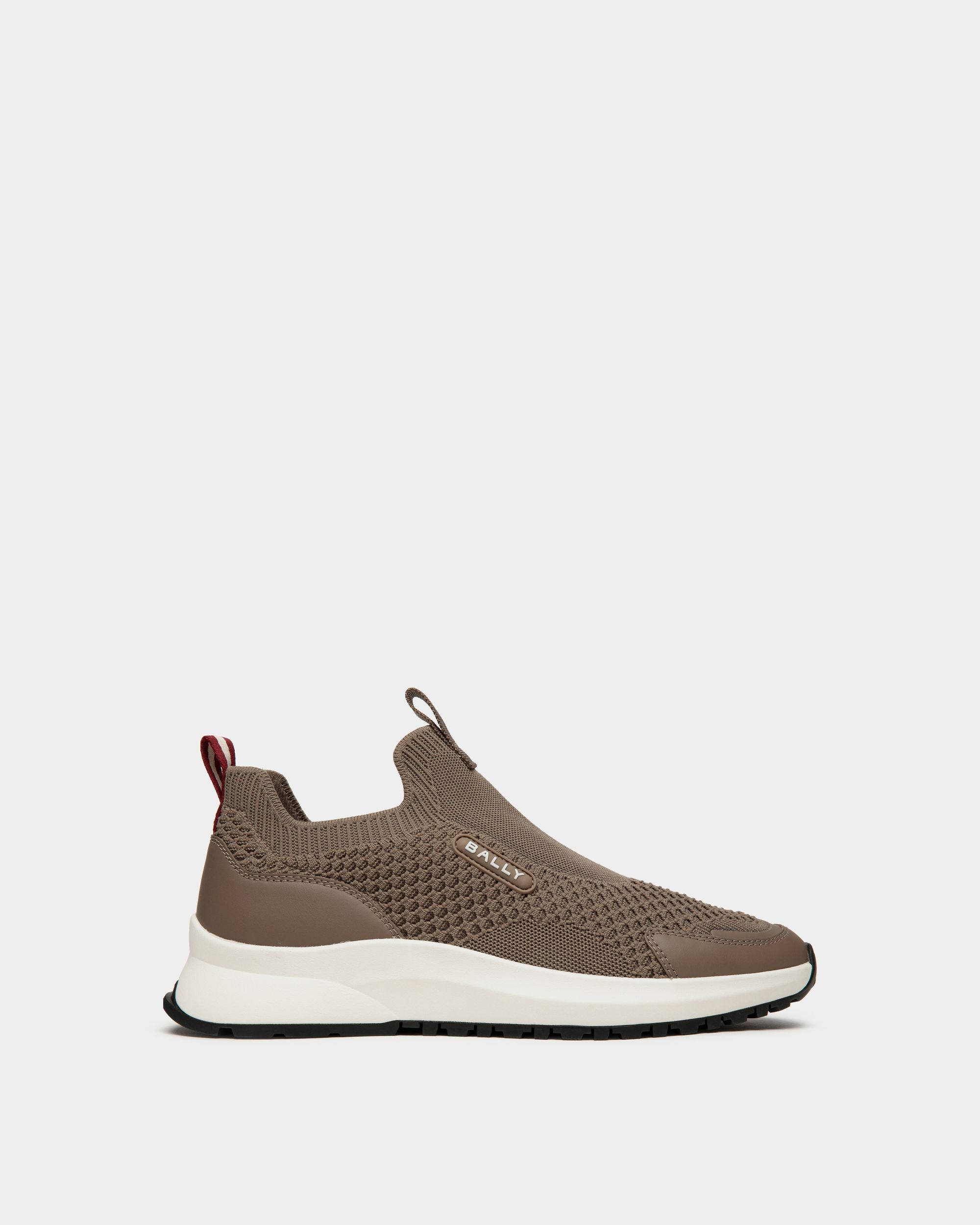 Sneaker Outline En Maille Taupe - Homme - Bally - 01