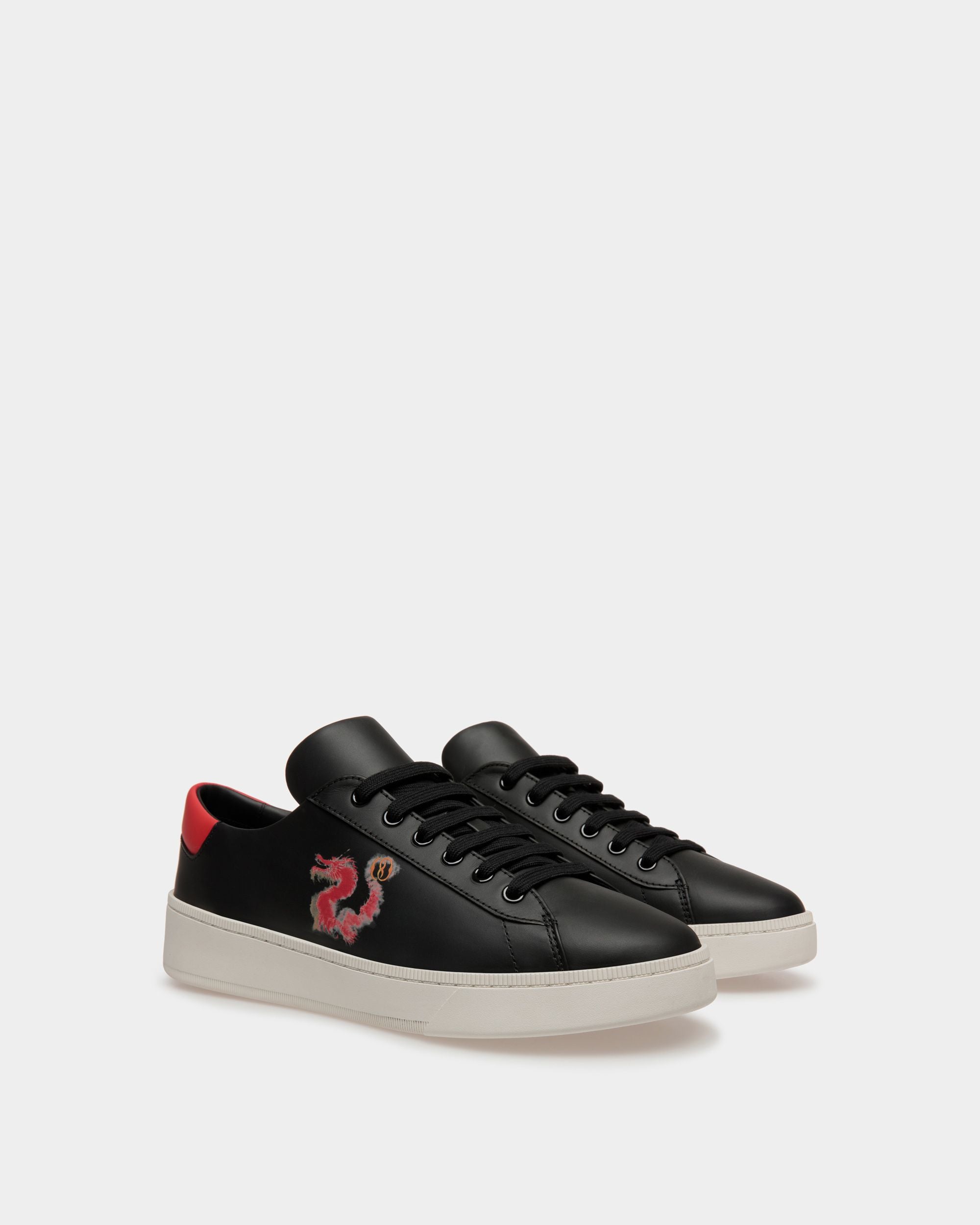 Sneaker Raise En Cuir Noir - Homme - Bally - 03