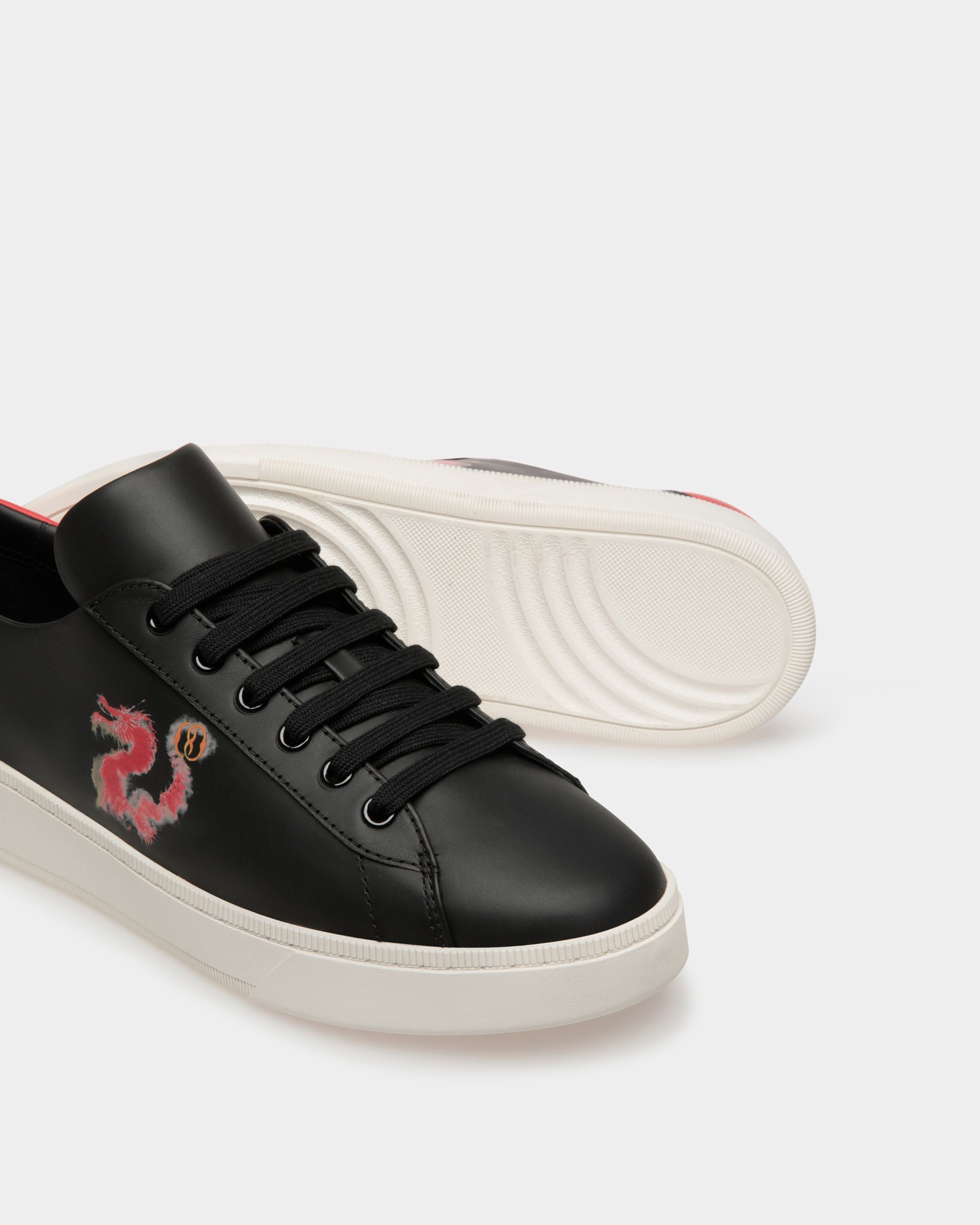 Sneaker Raise En Cuir Noir - Homme - Bally - 05