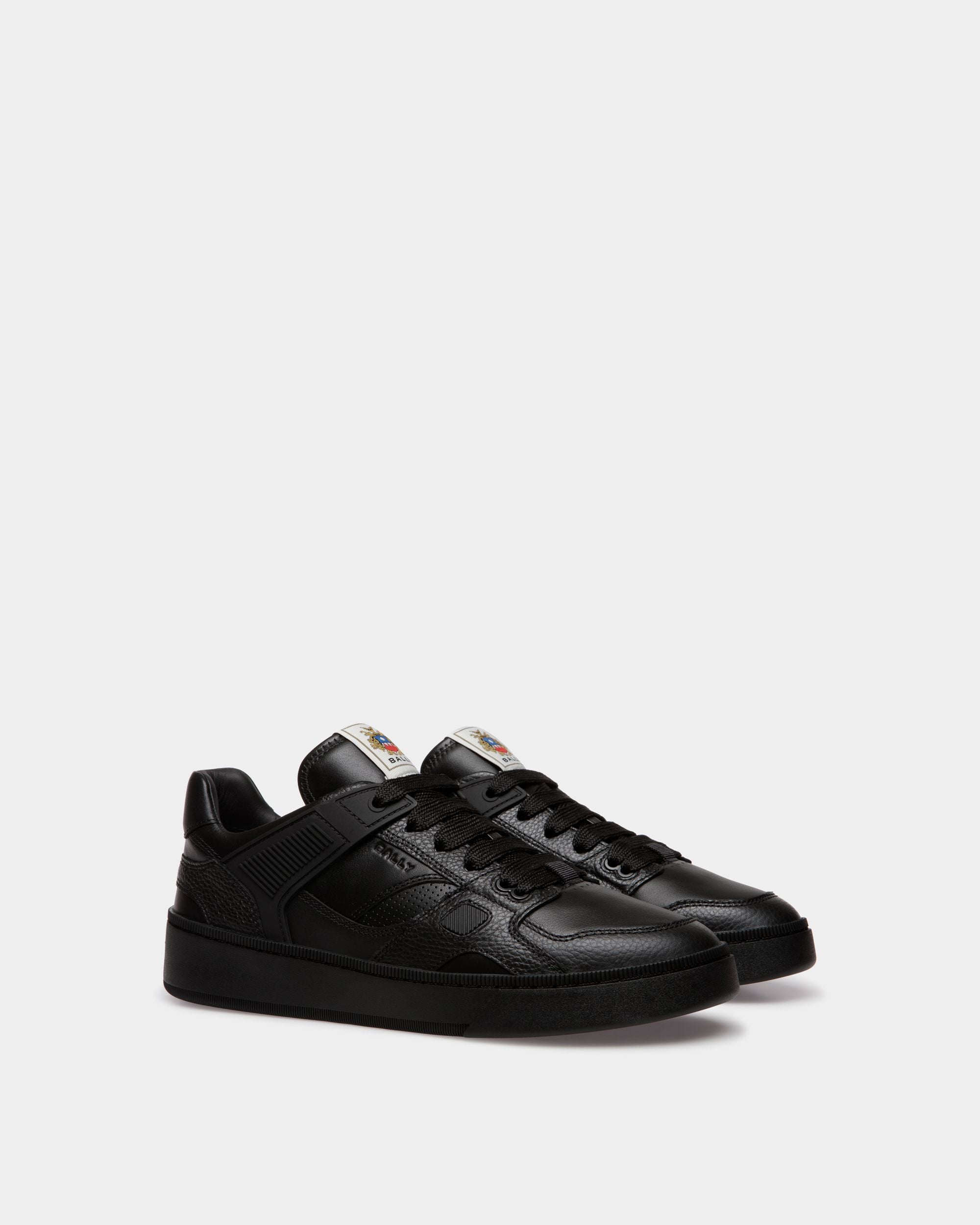 Sneaker Raise En Cuir Noir - Homme - Bally - 03