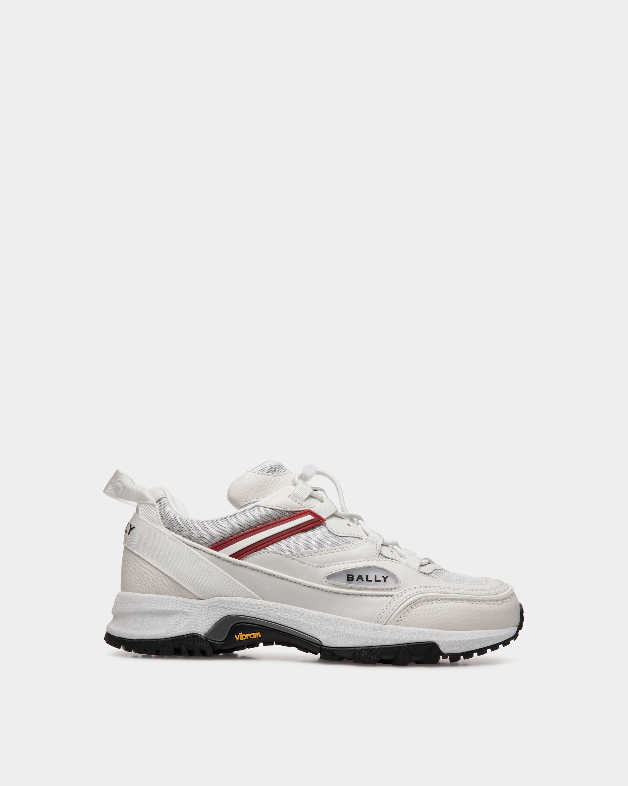 Sneaker Faster En Cuir Et Nylon Blancs - Homme - Bally - 01