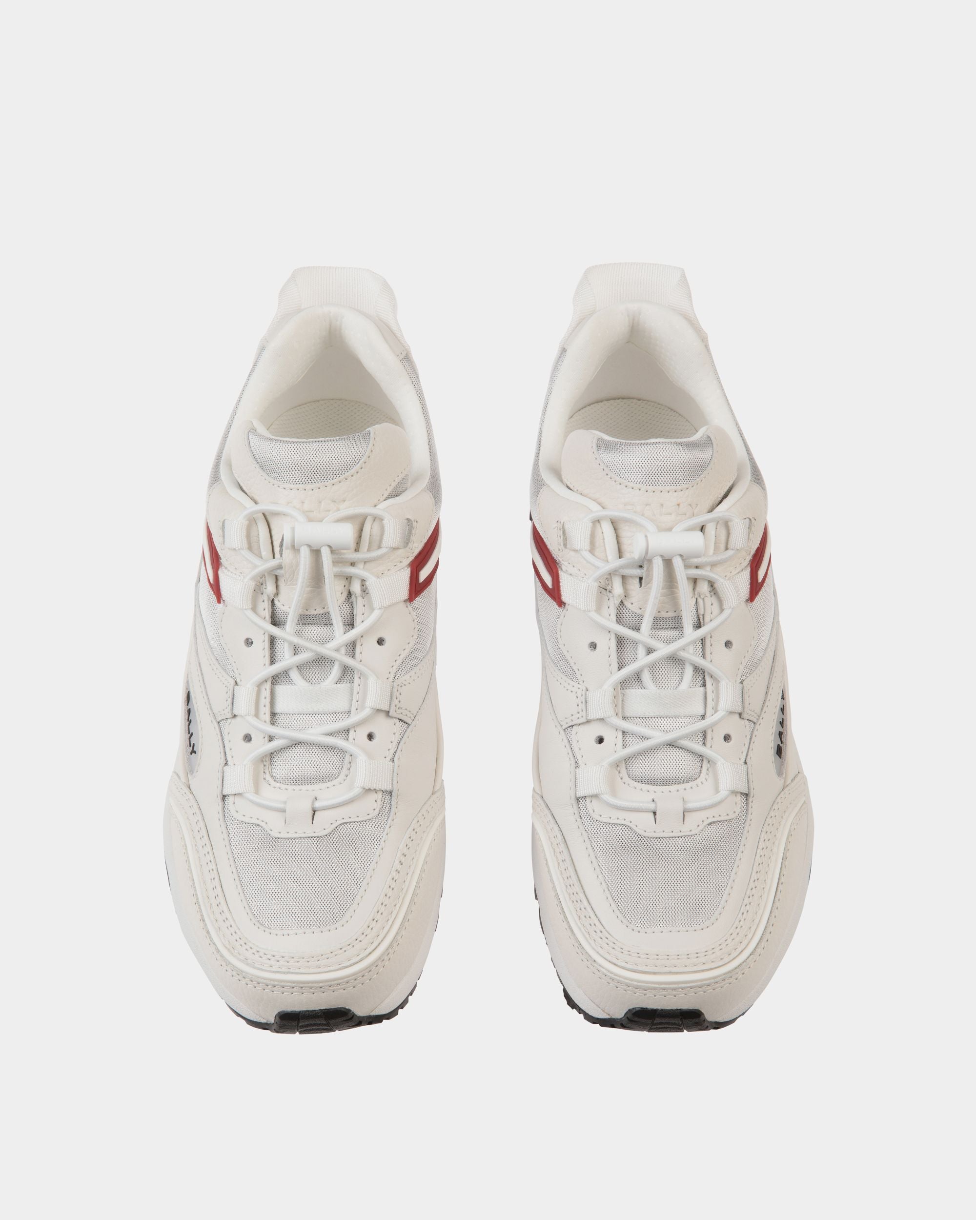 Sneaker Faster En Cuir Et Nylon Blancs - Homme - Bally - 03