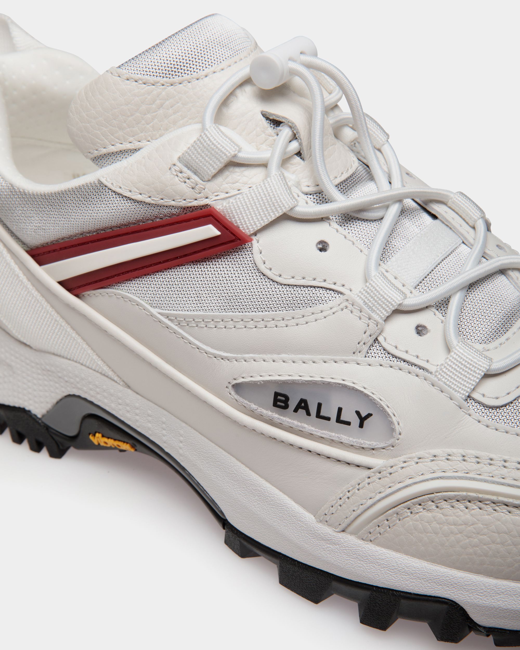 Sneaker Faster En Cuir Et Nylon Blancs - Homme - Bally - 04