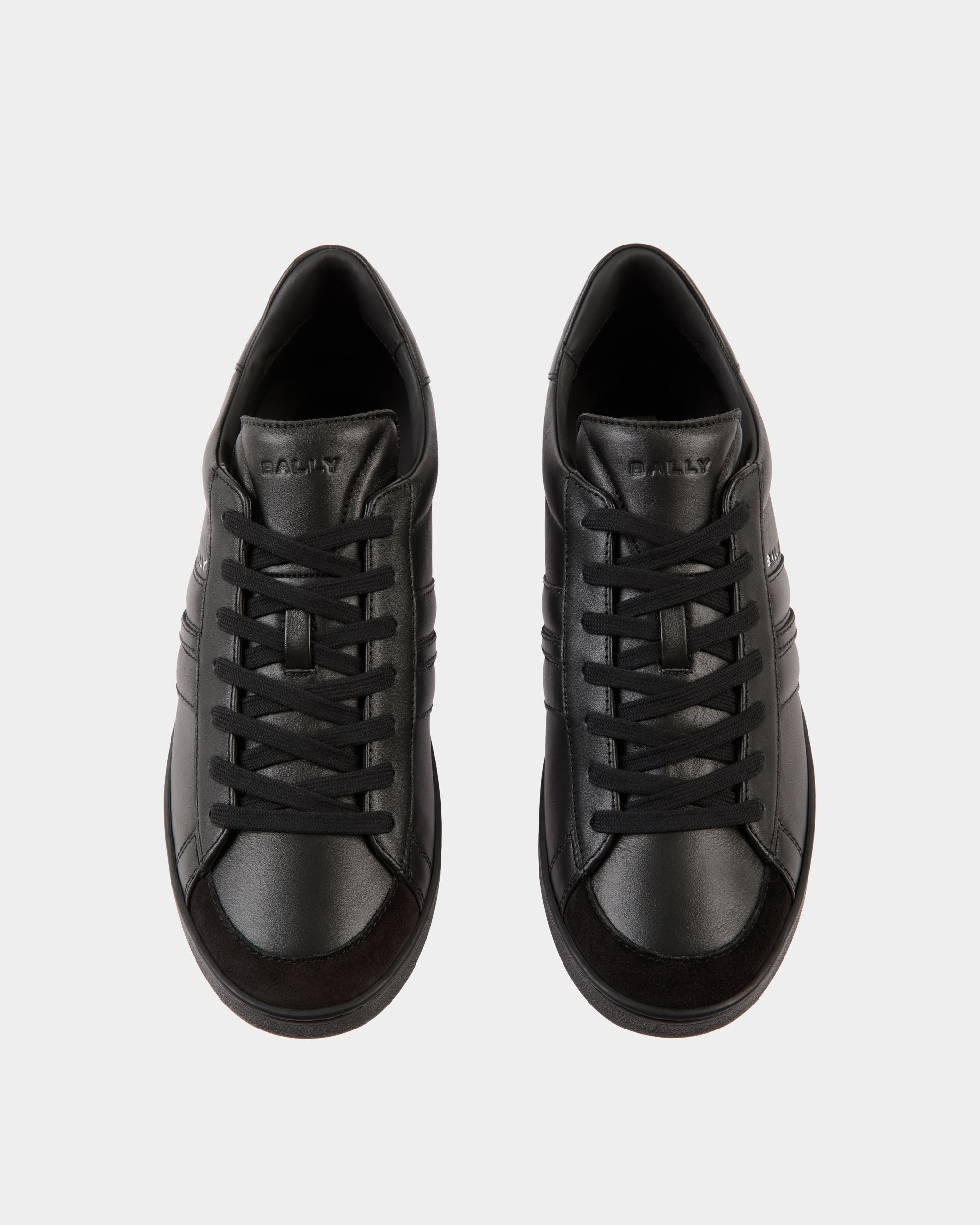 Sneaker Tennis En Cuir Noir - Homme - Bally - 05